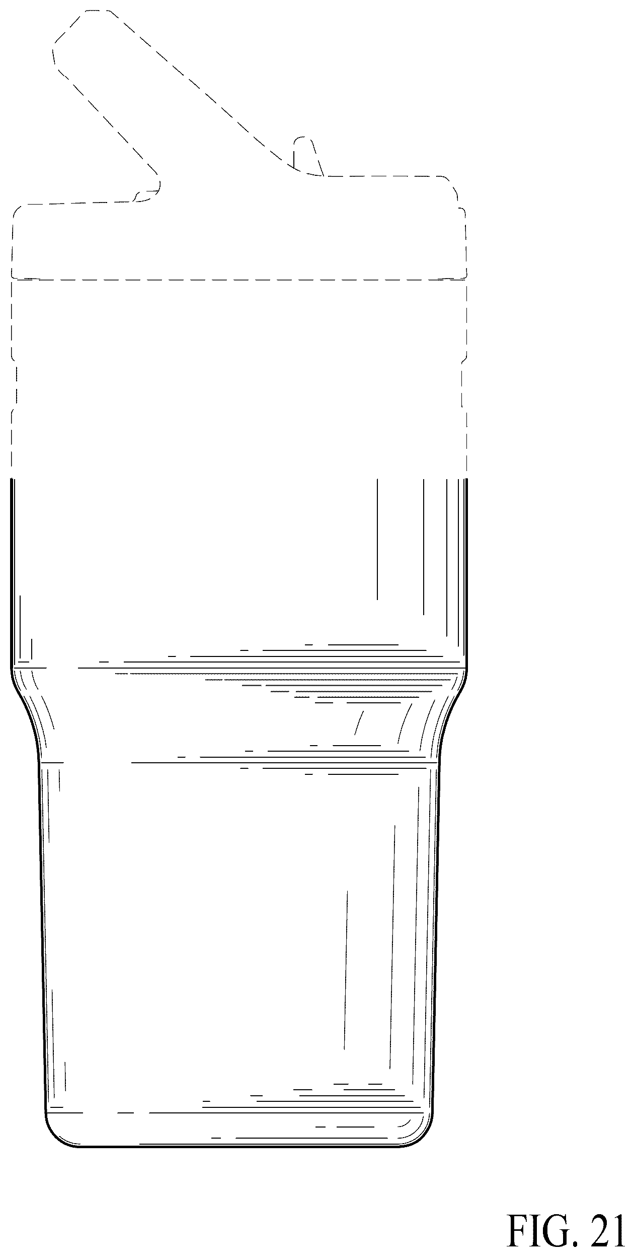 Patent USD1076590 Figure 19 – Beverage container