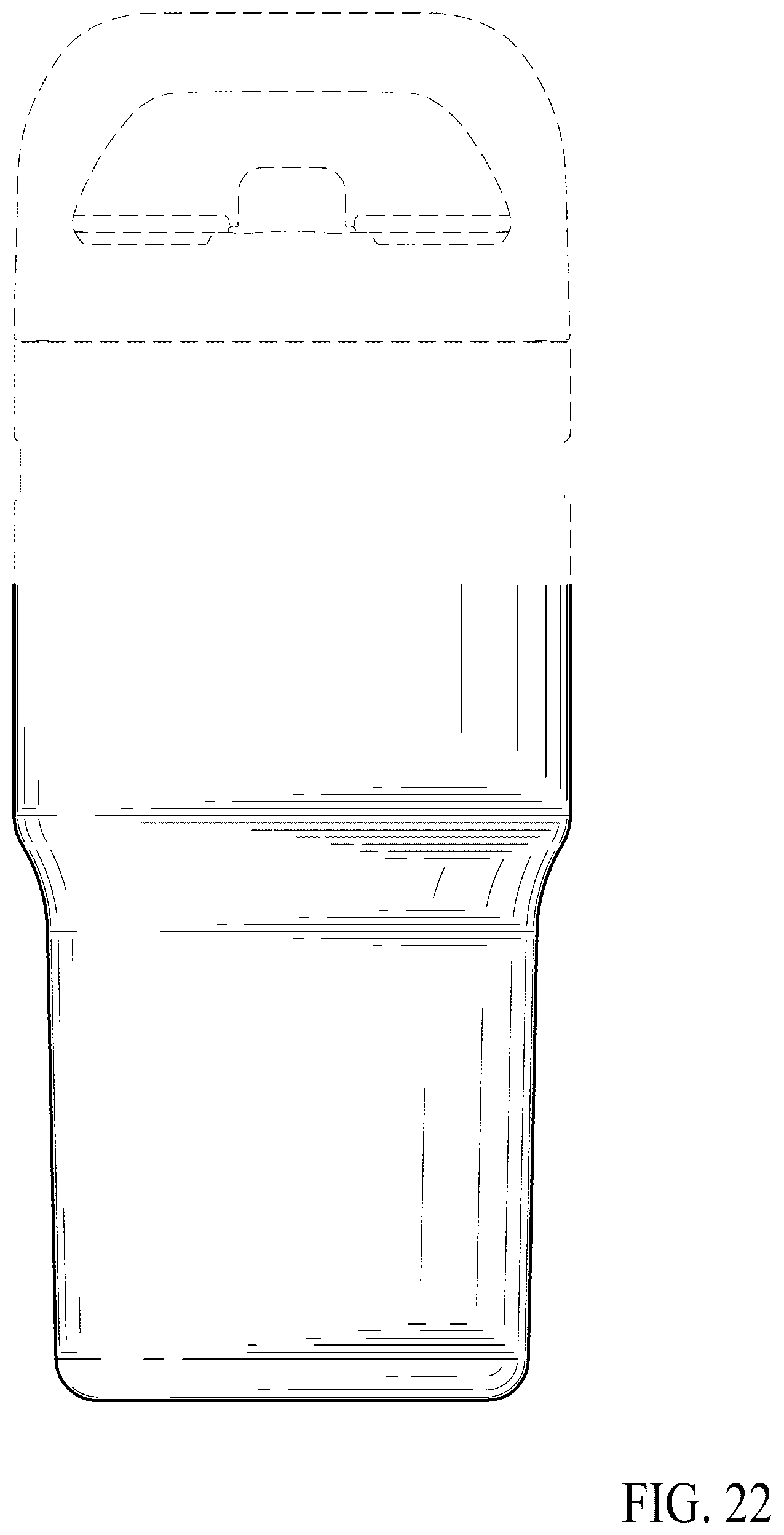 Patent USD1076590 Figure 20 – Beverage container