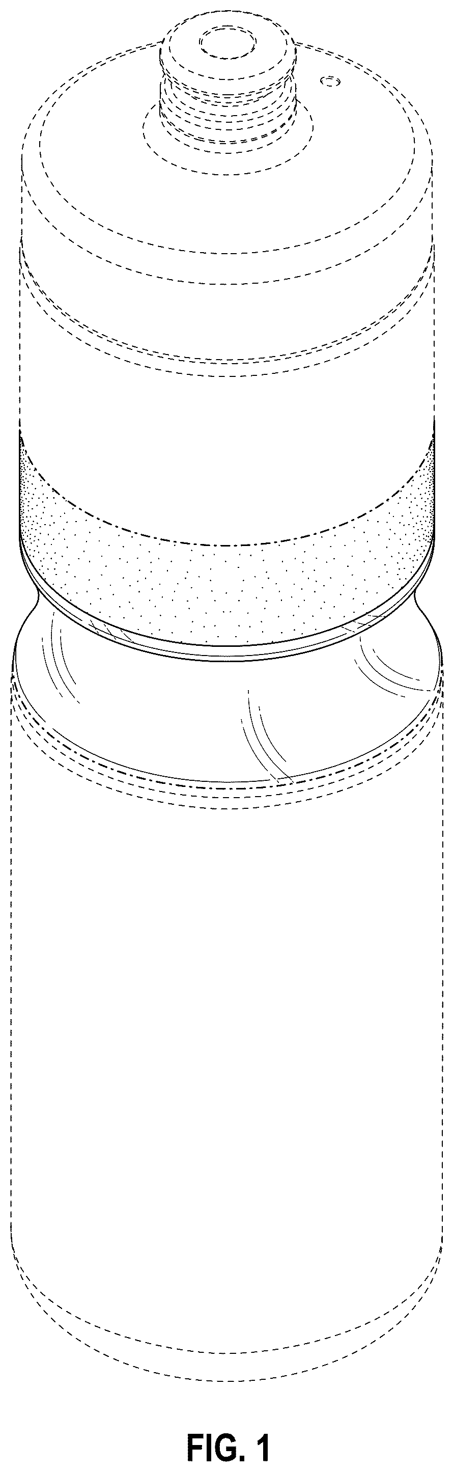 Patent USD1076591 — Double wall vacuum insulated bottle — Figure 1