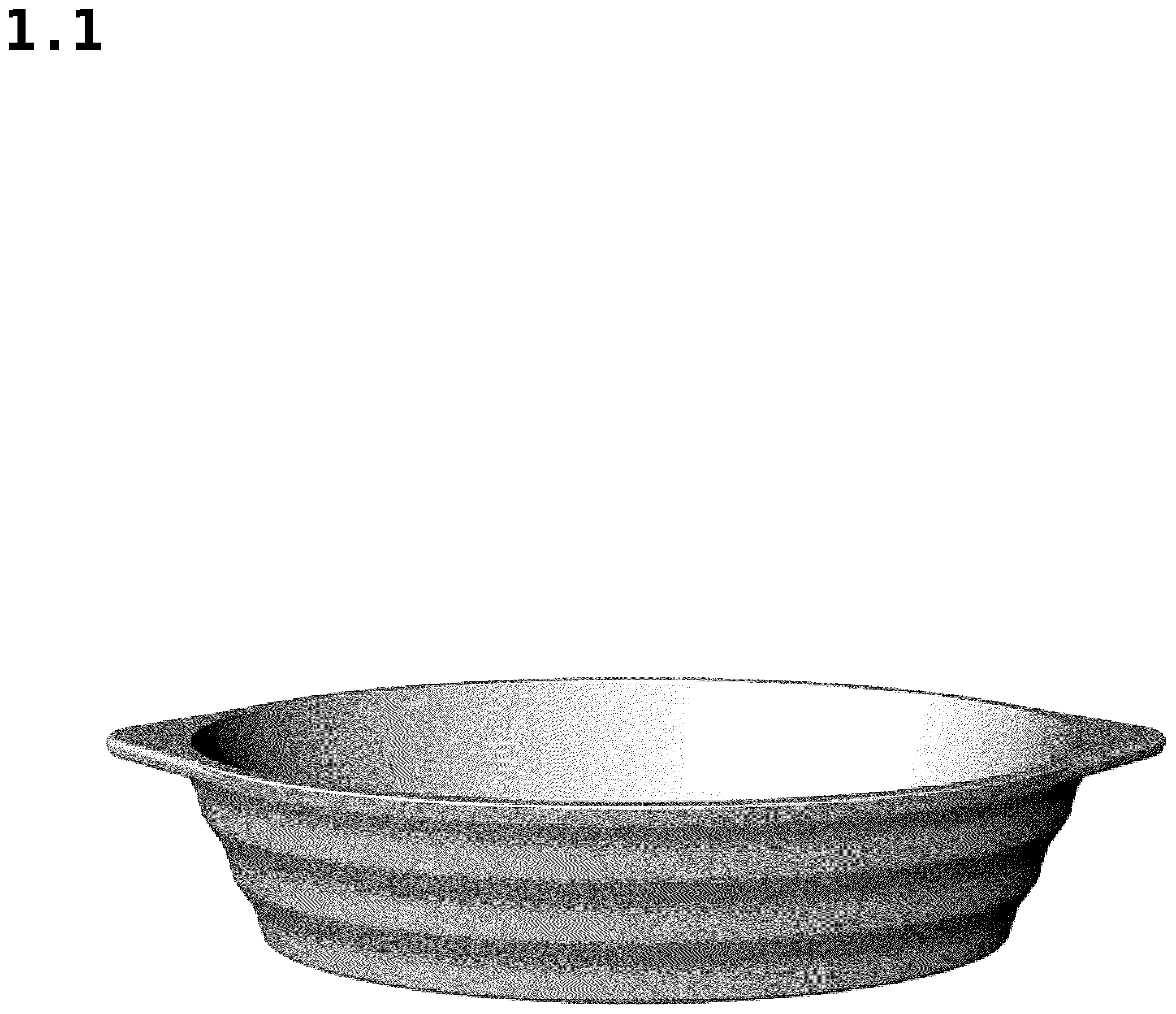 Patent USD1076594 Figure 1 – Dish