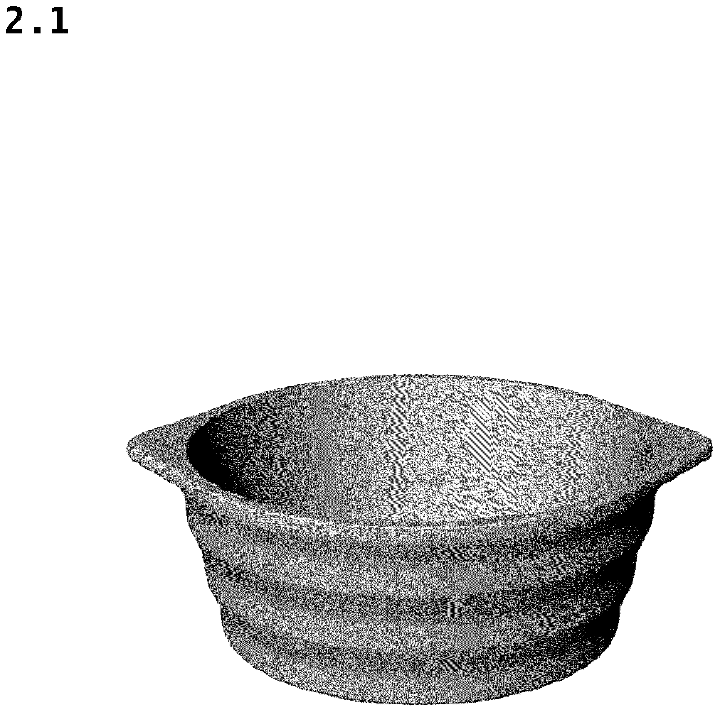 Patent USD1076594 Figure 3 – Dish