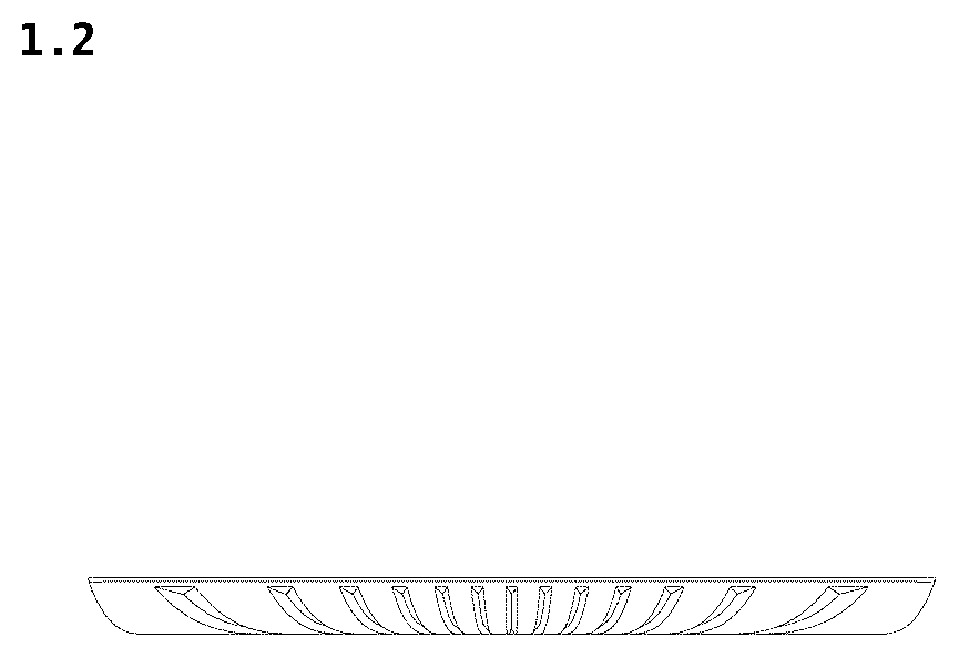 Patent USD1076595 Figure 2 – Dish