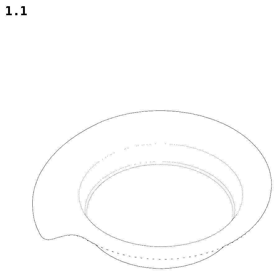 Patent USD1076596 Figure 1 – Dish