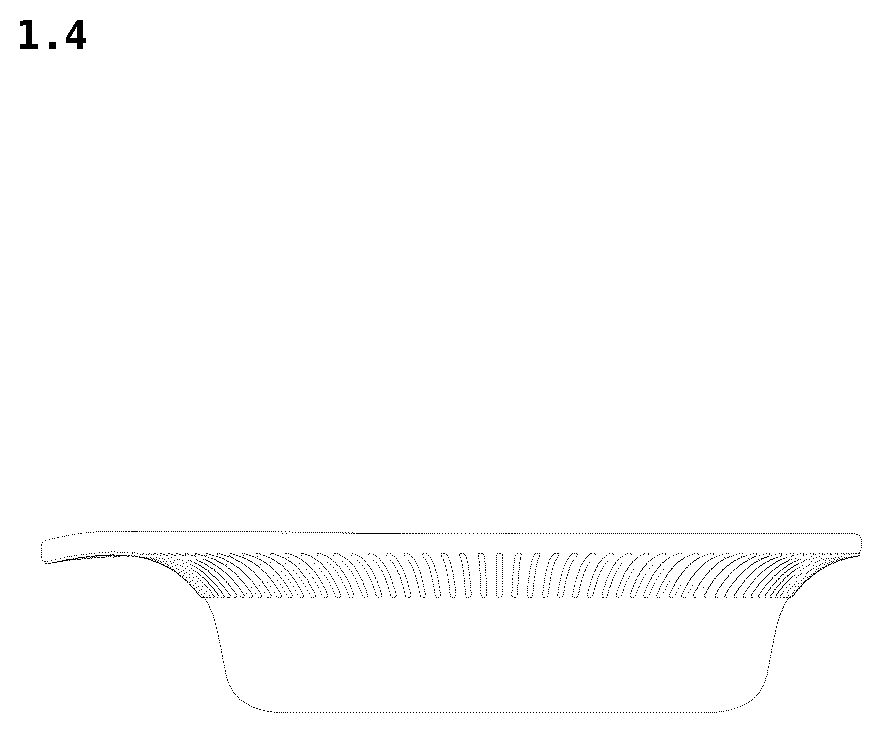 Patent USD1076596 Figure 4 – Dish