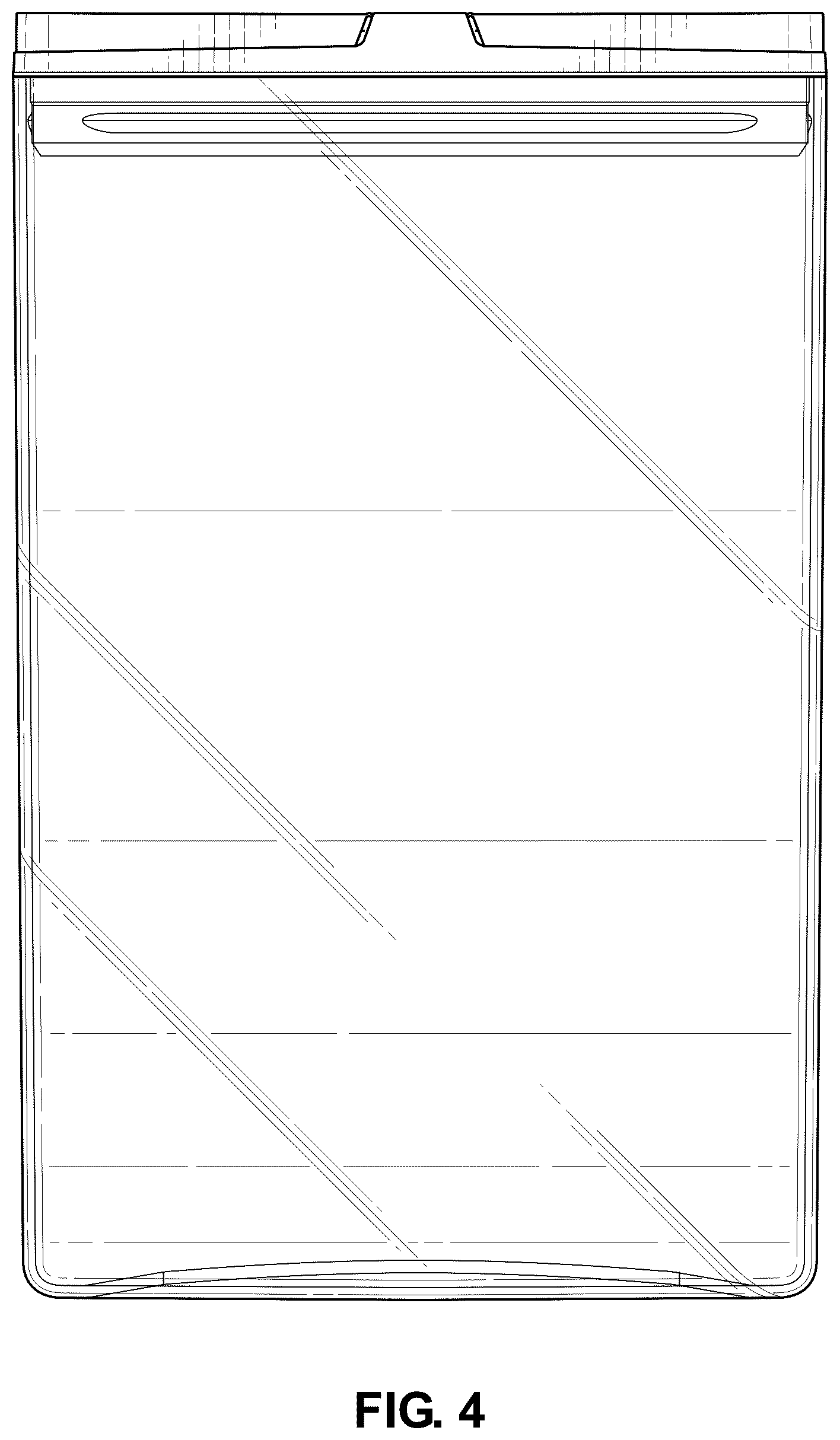 Patent USD1076600 Figure 4 – Receptacle with lid