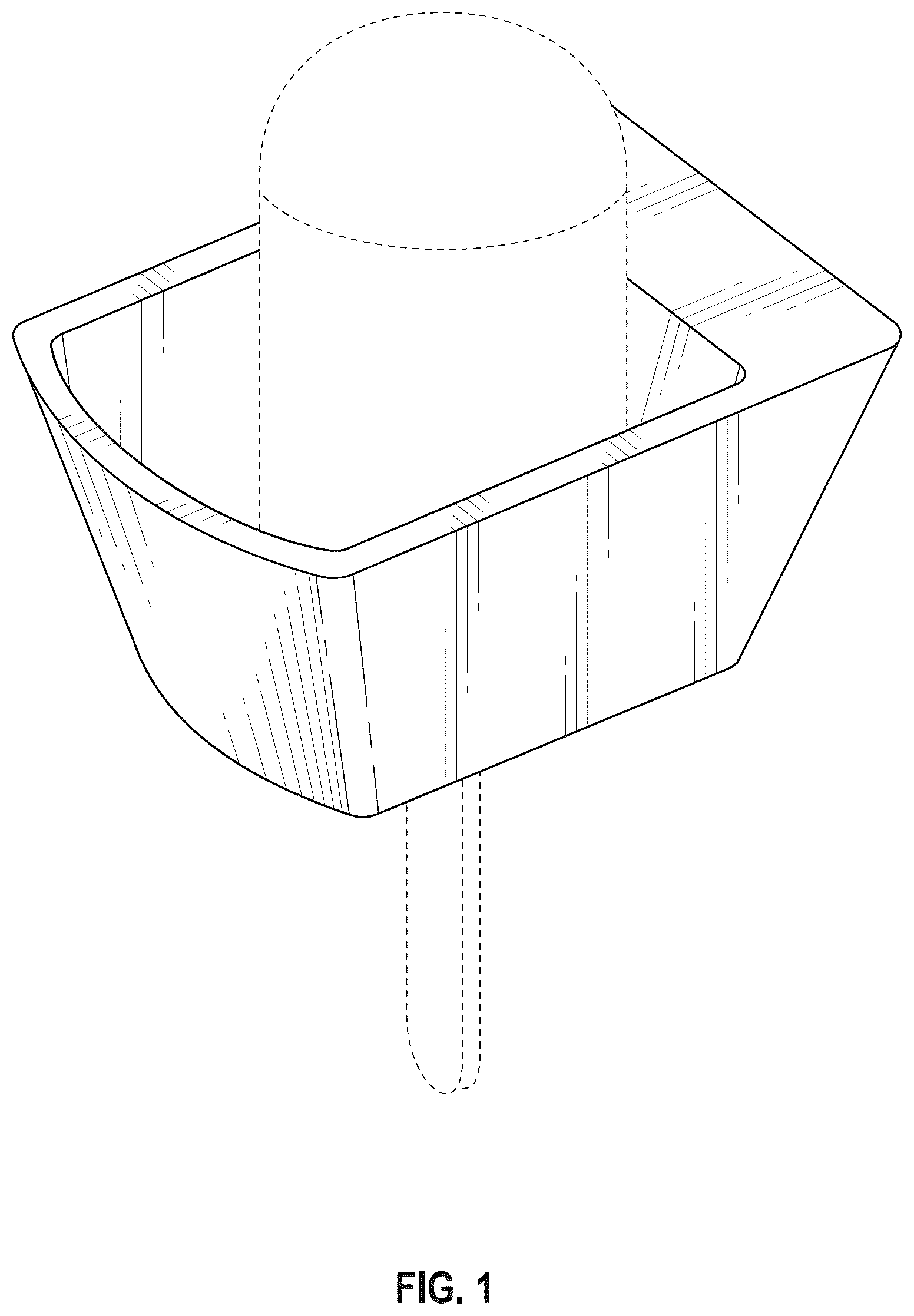 Patent USD1076602 Figure 1 – Combined popsicle holder and drip catcher