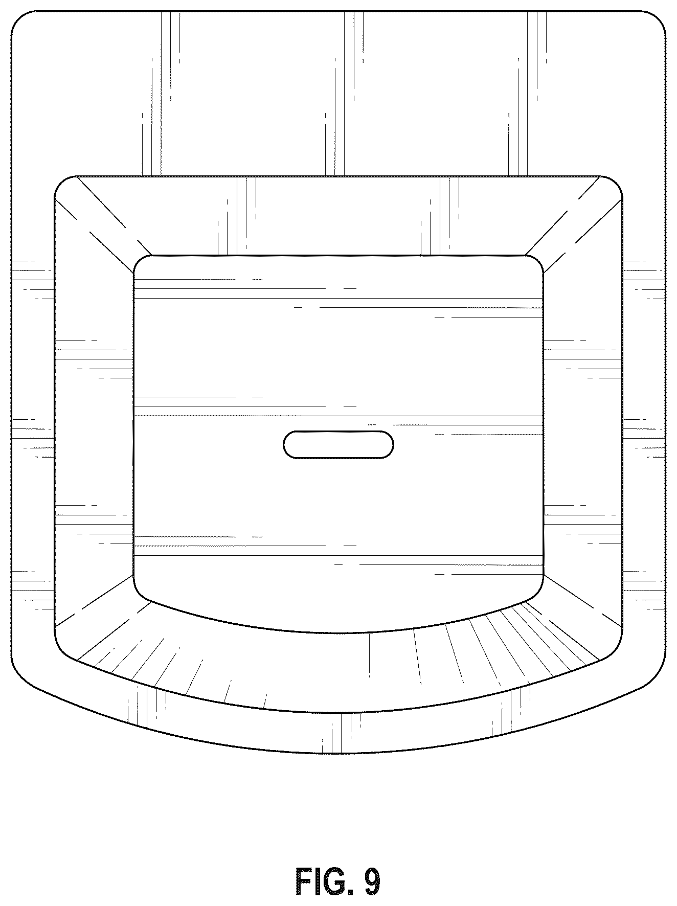Patent USD1076602 Figure 9 – Combined popsicle holder and drip catcher