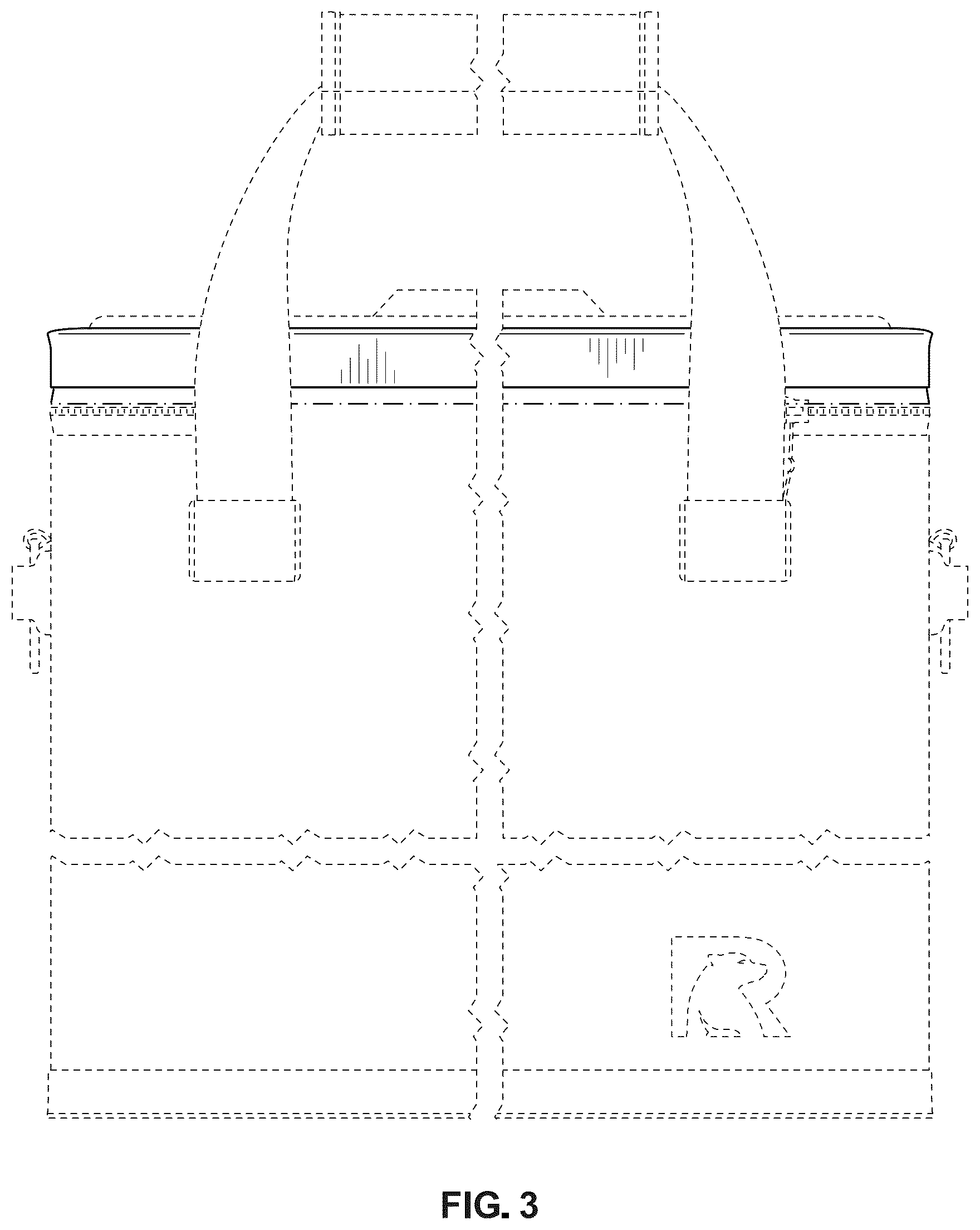 Patent USD1076603 Figure 3 – Insulating container
