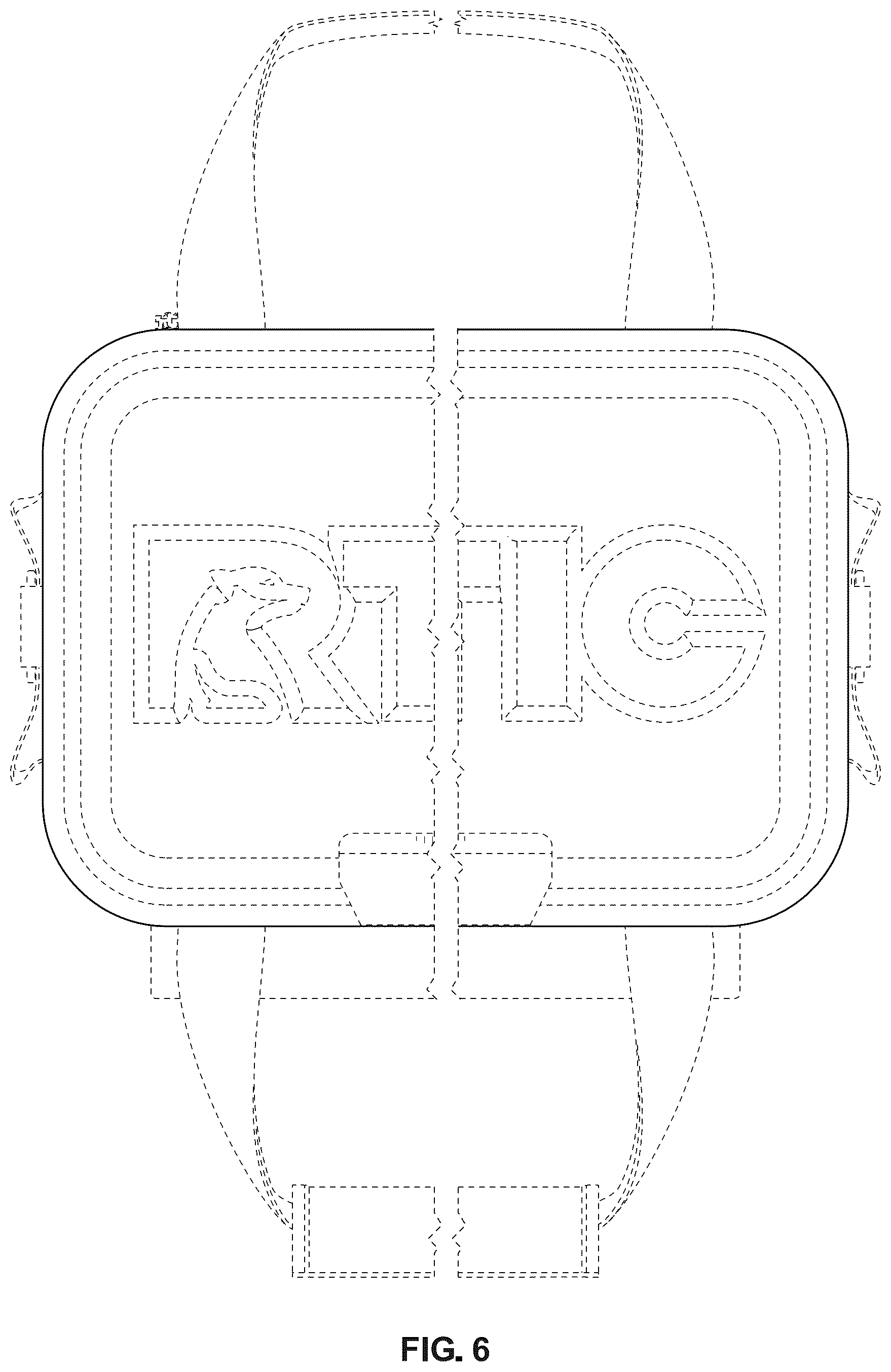 Patent USD1076603 Figure 6 – Insulating container