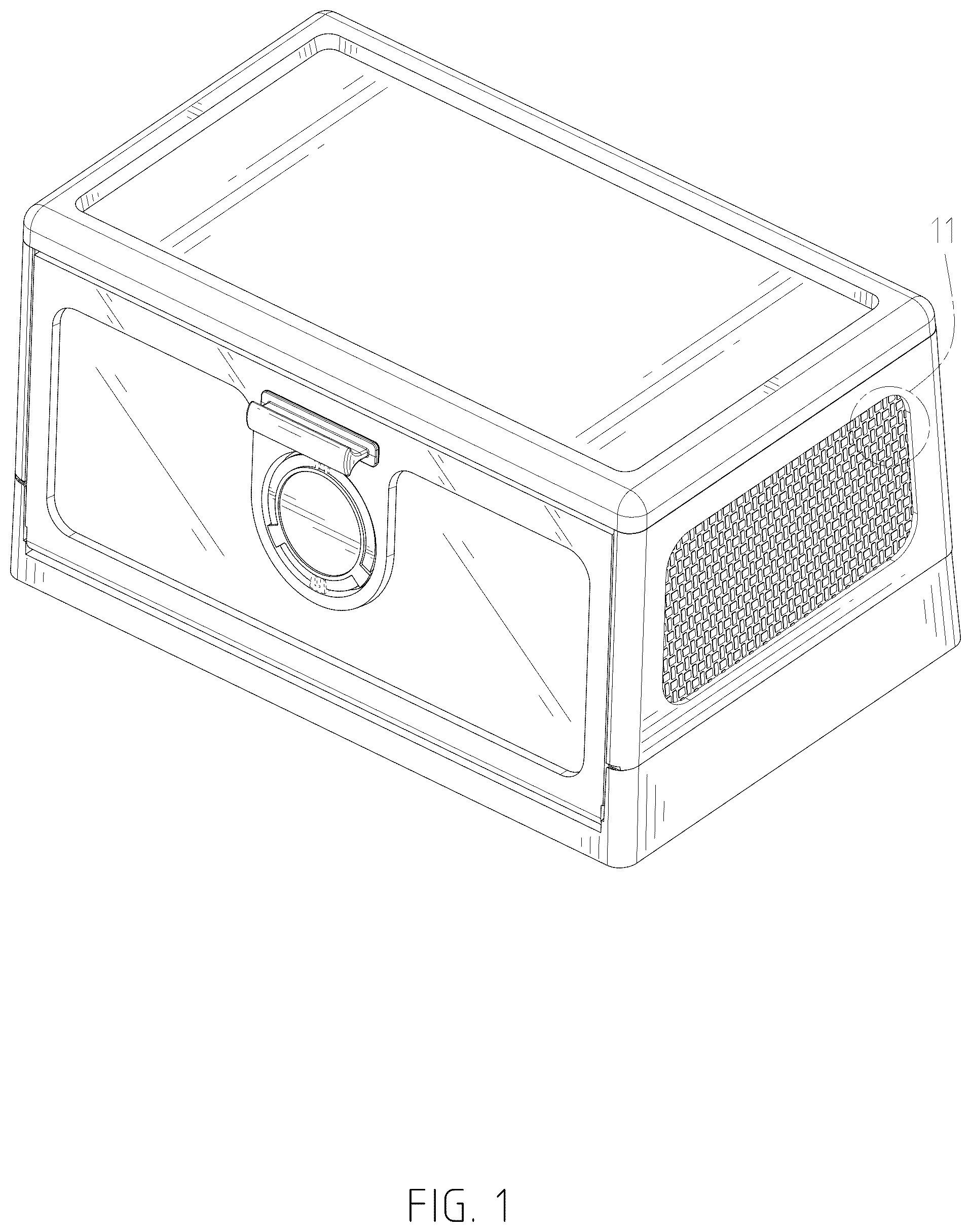 Patent USD1076604 Figure 1 – Bread box