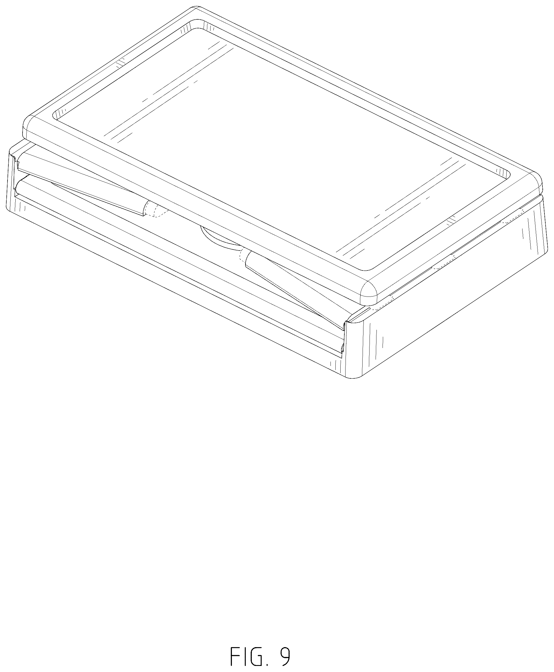 Patent USD1076604 Figure 9 – Bread box