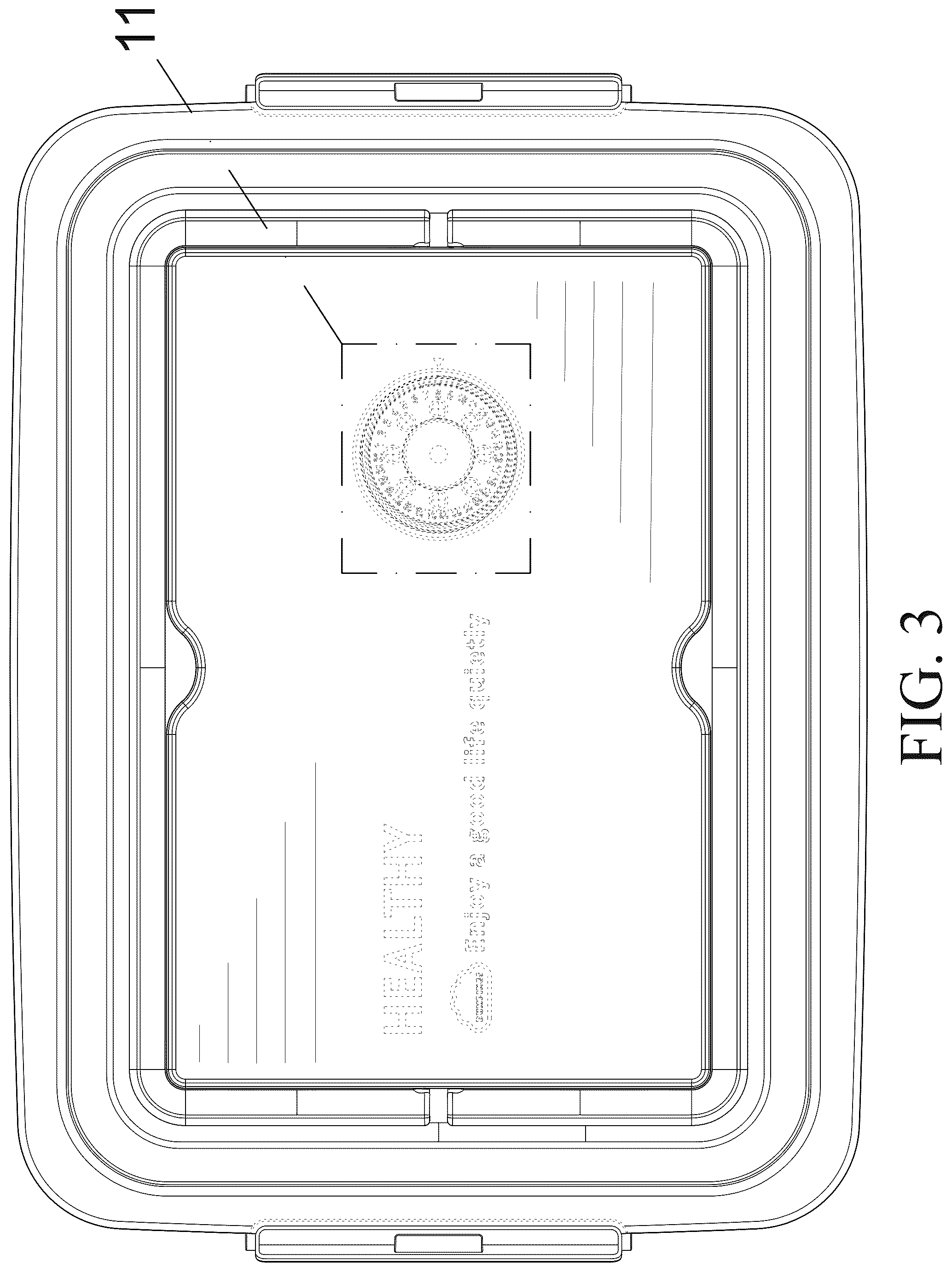 Patent USD1076605 Figure 3 – Egg container