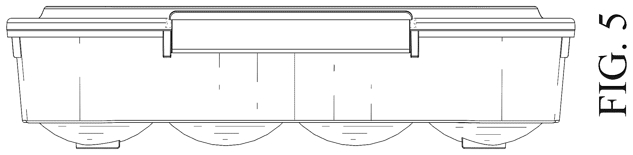 Patent USD1076605 Figure 5 – Egg container