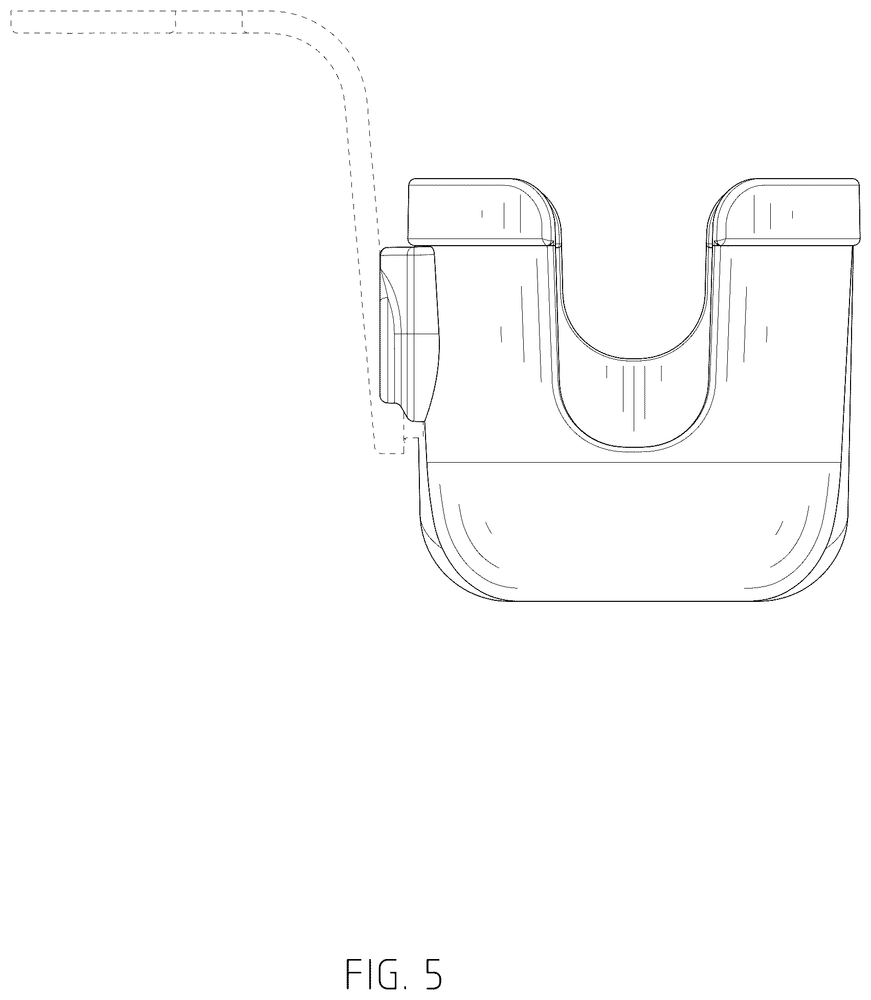 Patent USD1076606 Figure 5 – Combined cup holder and device holder