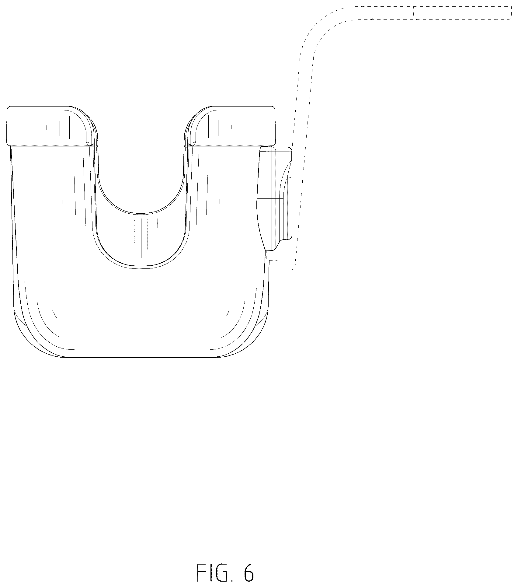Patent USD1076606 Figure 6 – Combined cup holder and device holder