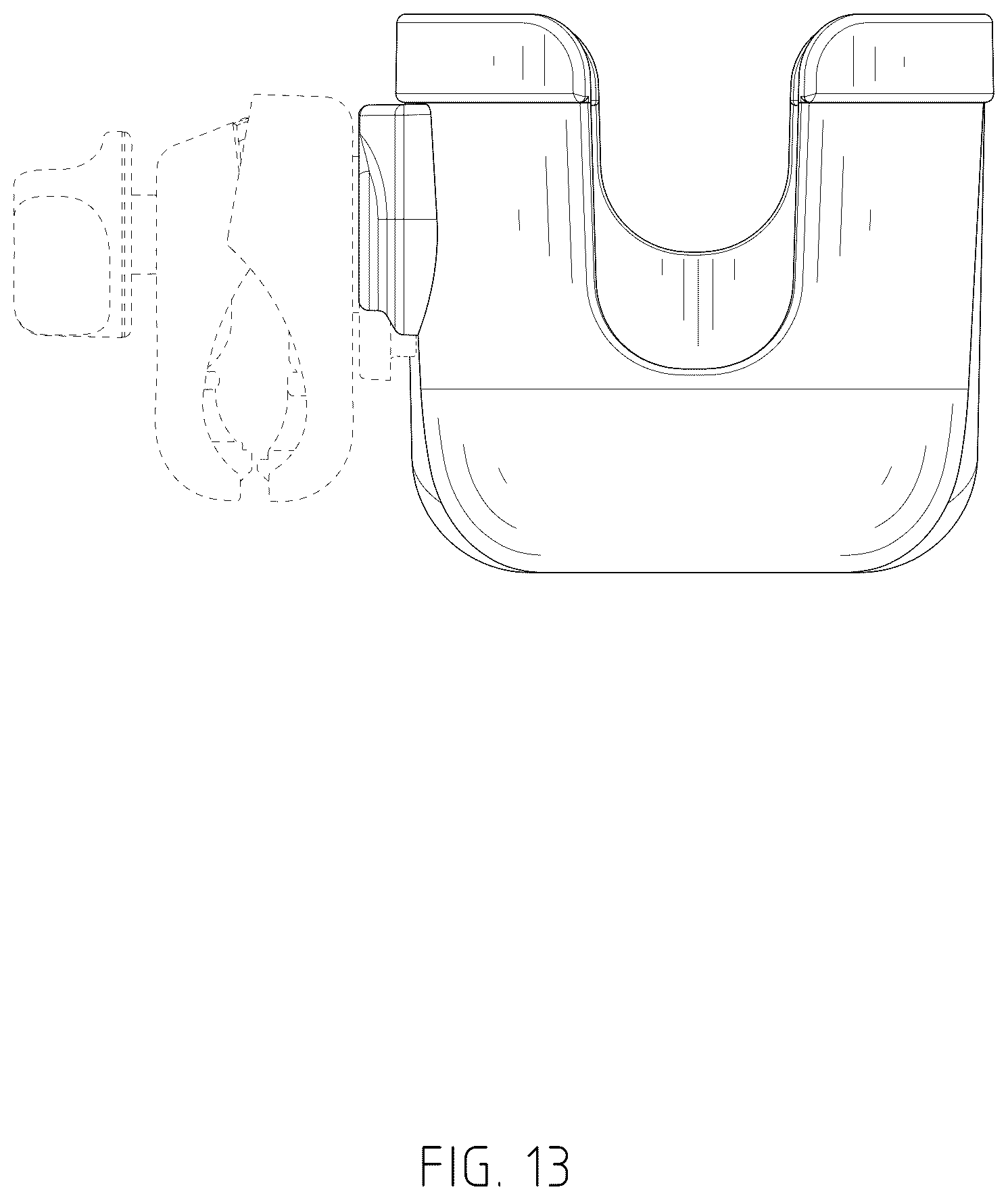 Patent USD1076606 Figure 13 – Combined cup holder and device holder