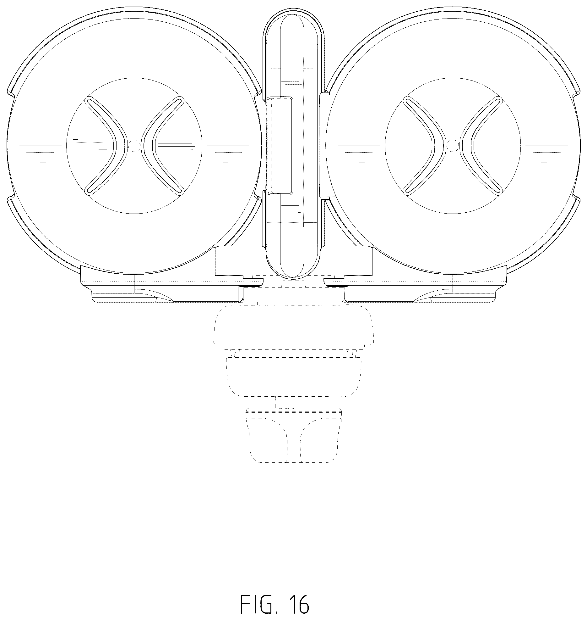 Patent USD1076606 Figure 16 – Combined cup holder and device holder