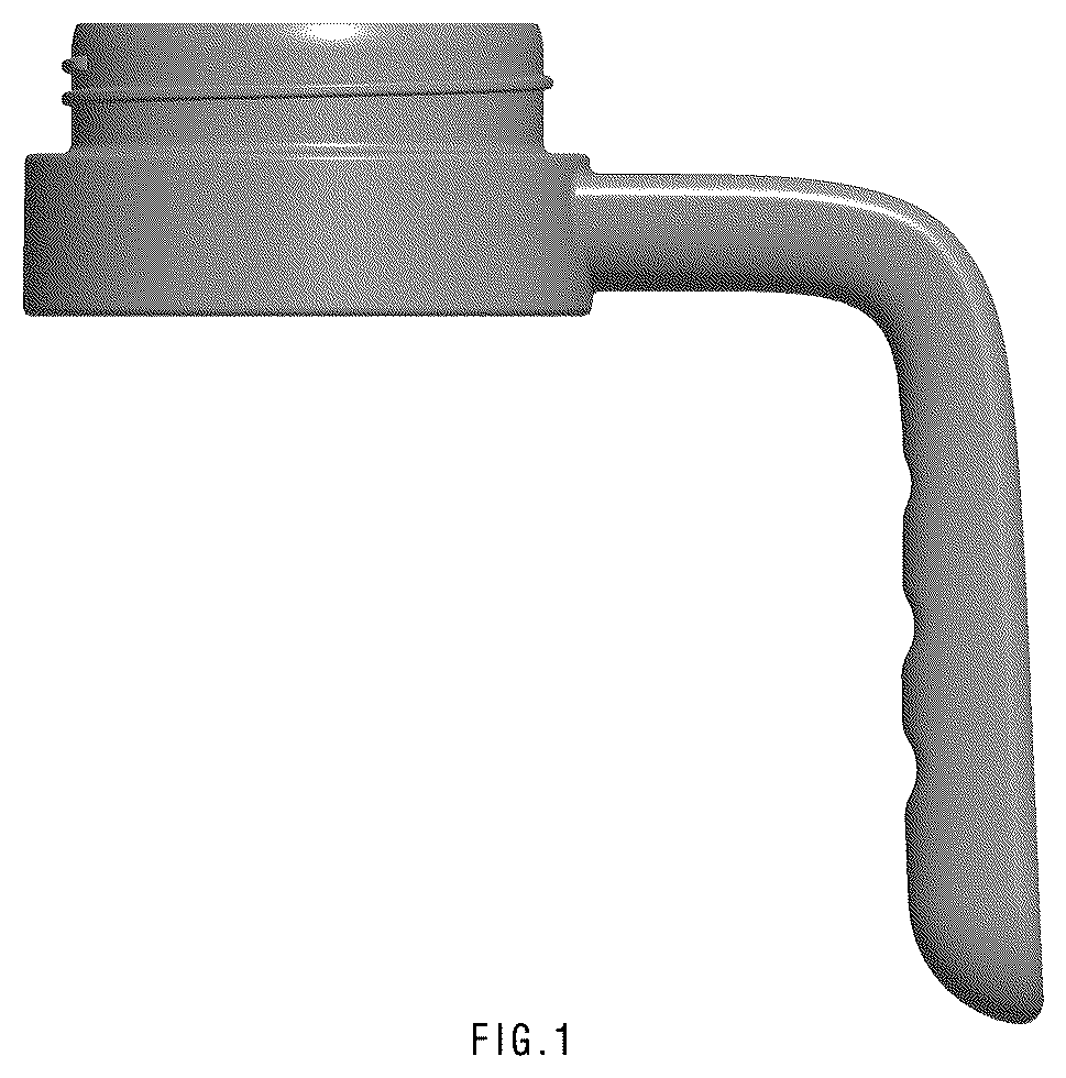 Patent USD1076607 Figure 1 – Water bottlehandle