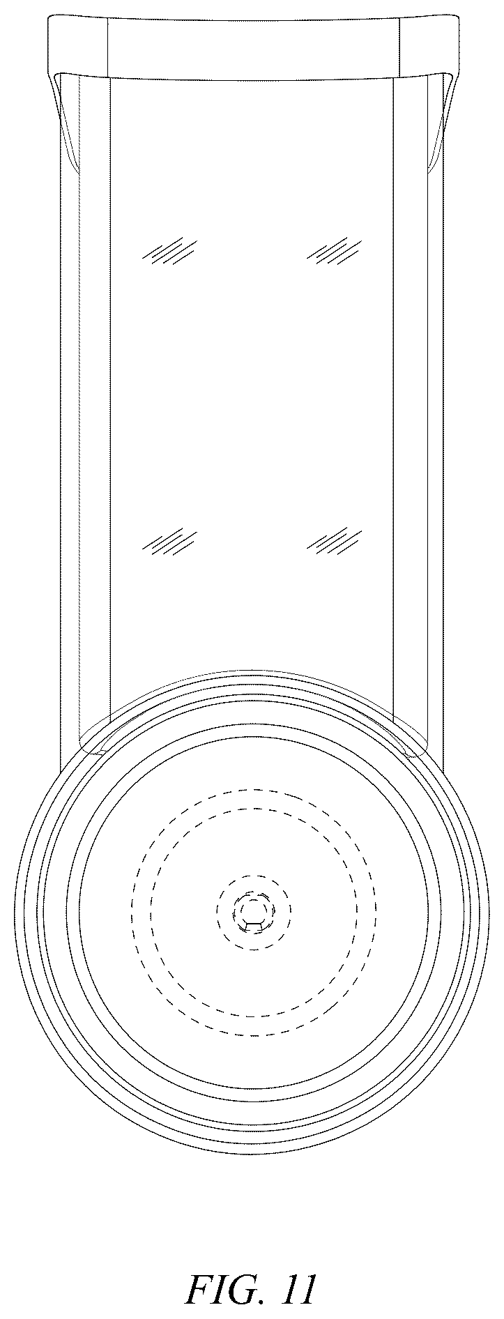 Patent USD1076609 Figure 10 – Hand-held triangular handle roller vegetable cutter
