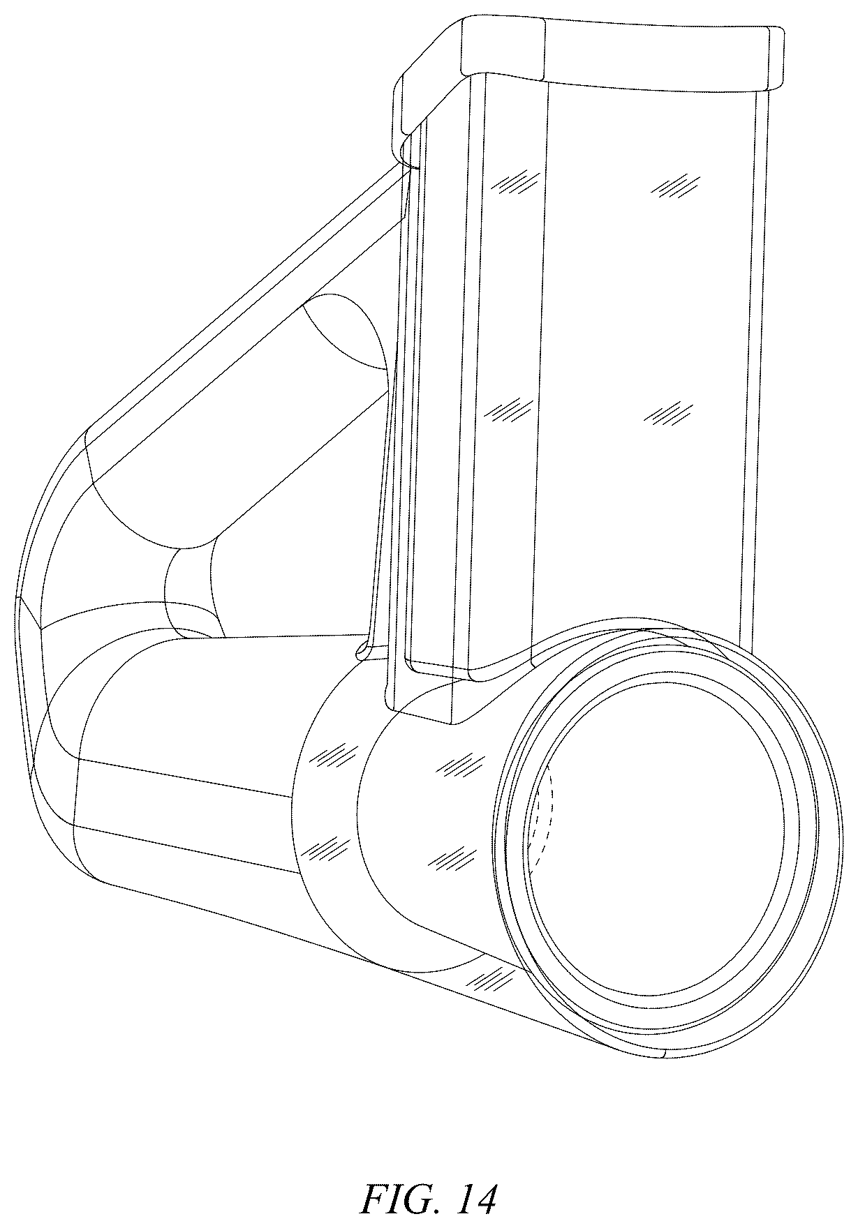 Patent USD1076609 Figure 12 – Hand-held triangular handle roller vegetable cutter