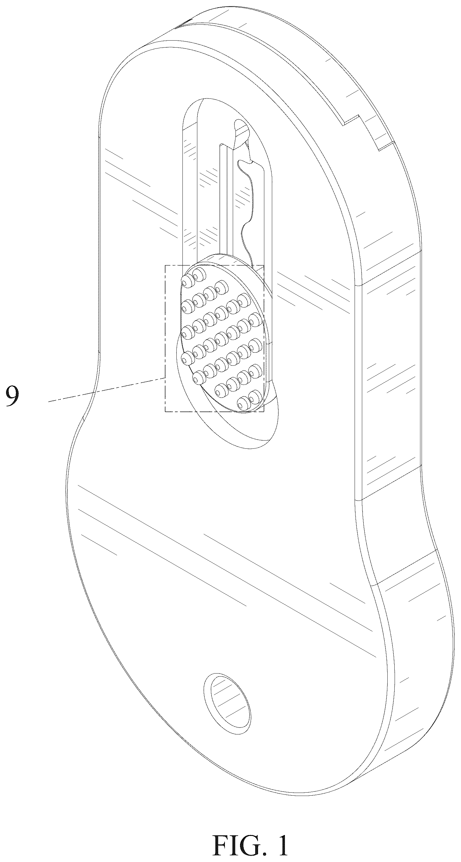 Patent USD1076610 Figure 1 – Bread cutter