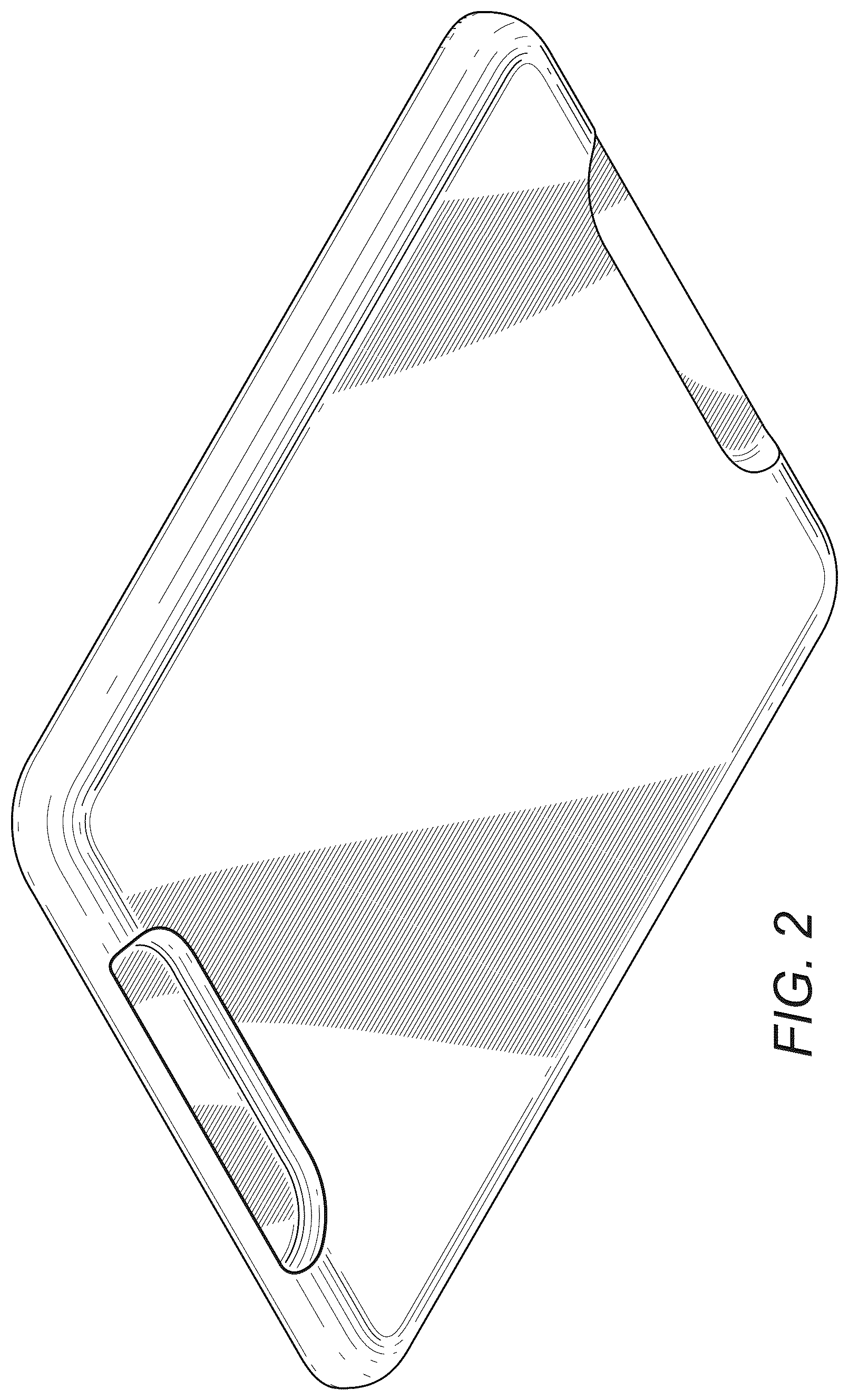 Patent USD1076614 Figure 2 – Cutting board