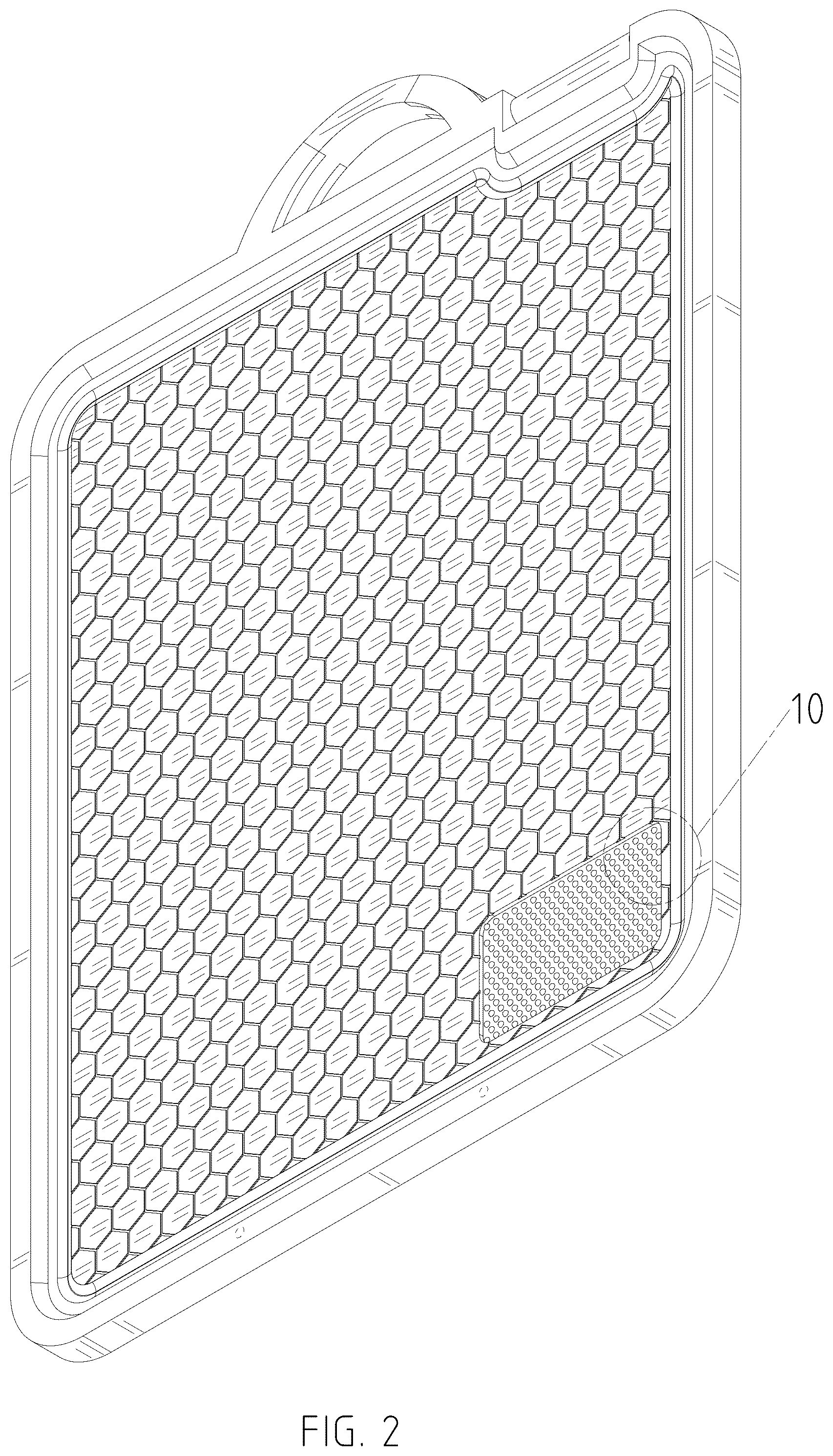 Patent USD1076615 Figure 2 – Chopping board