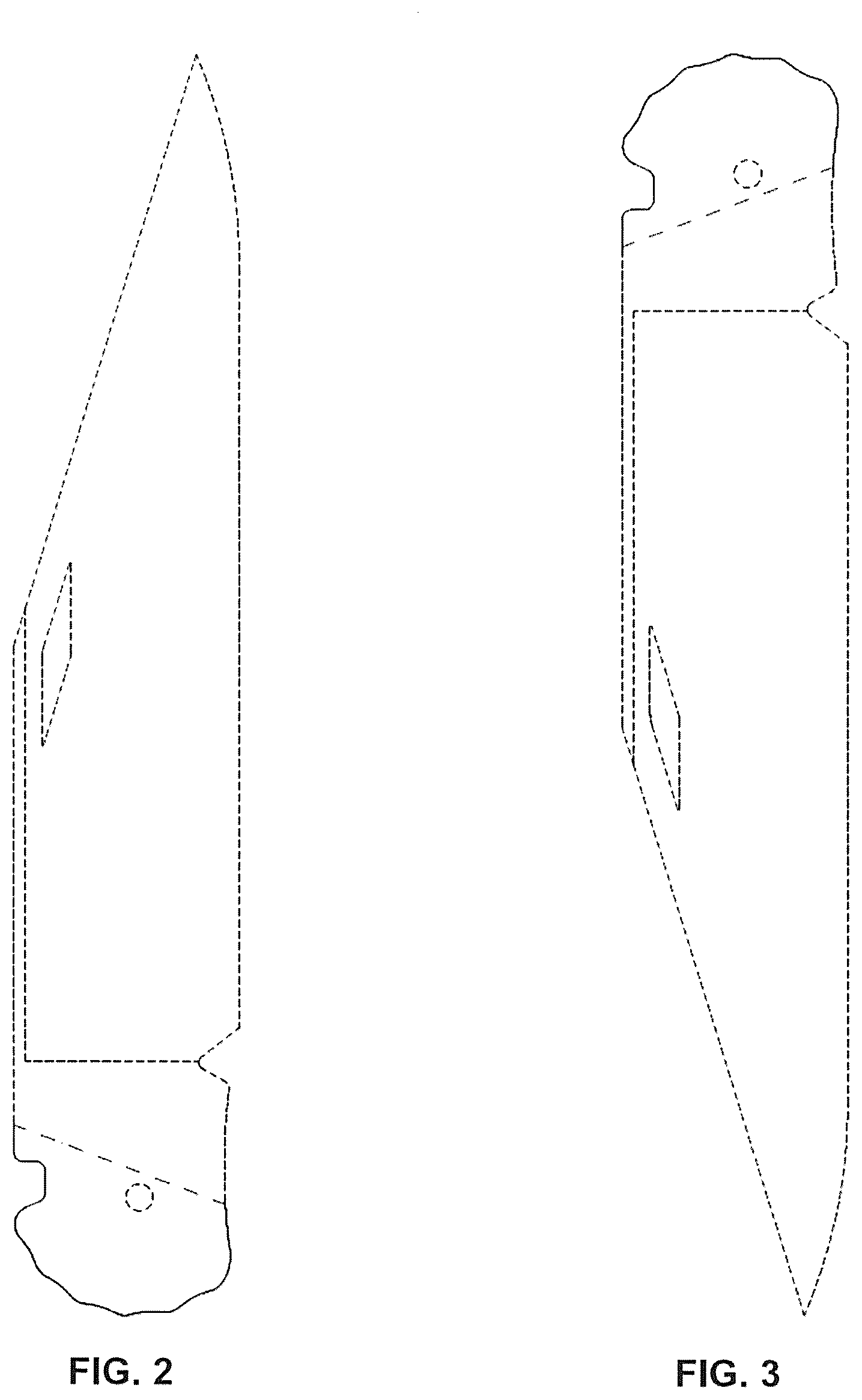 Patent USD1076621 Figure 2 – Knife blade