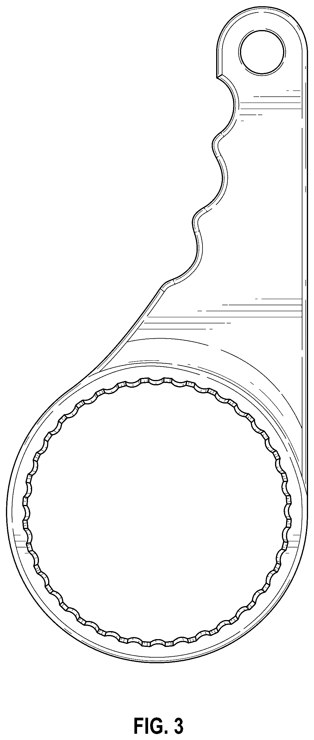 Patent USD1076622 Figure 3 – Cap wrench