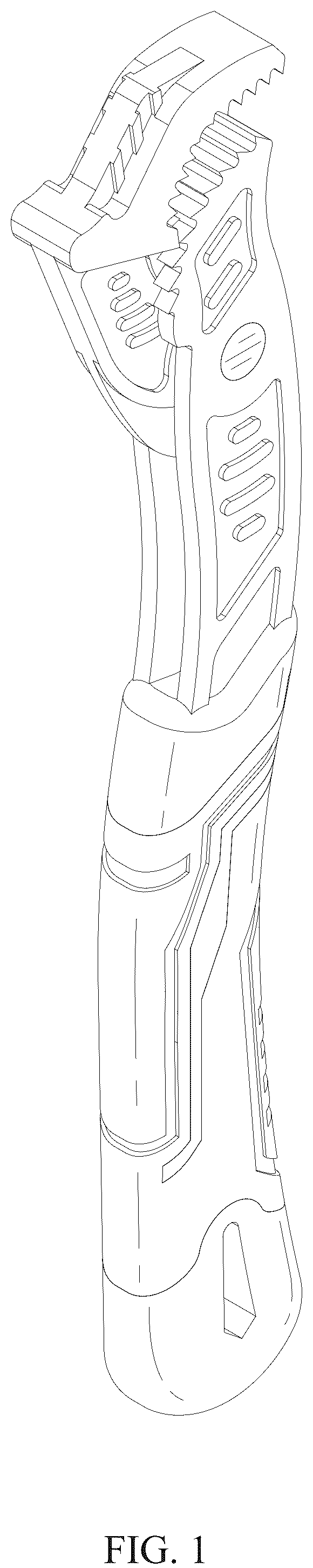 Patent USD1076623 Figure 1 – Speed wrench