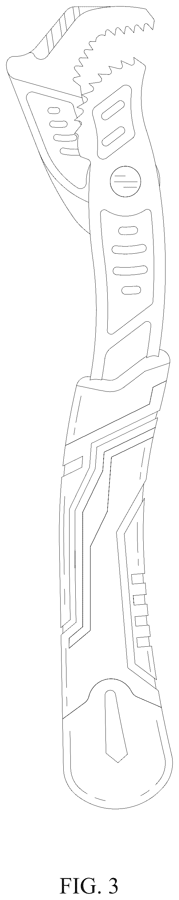 Patent USD1076623 Figure 3 – Speed wrench