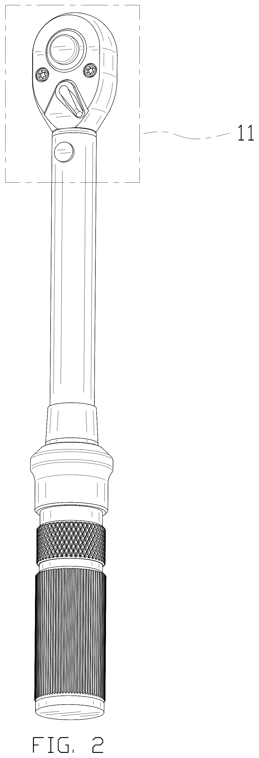 Patent USD1076625 Figure 2 – Torque wrench
