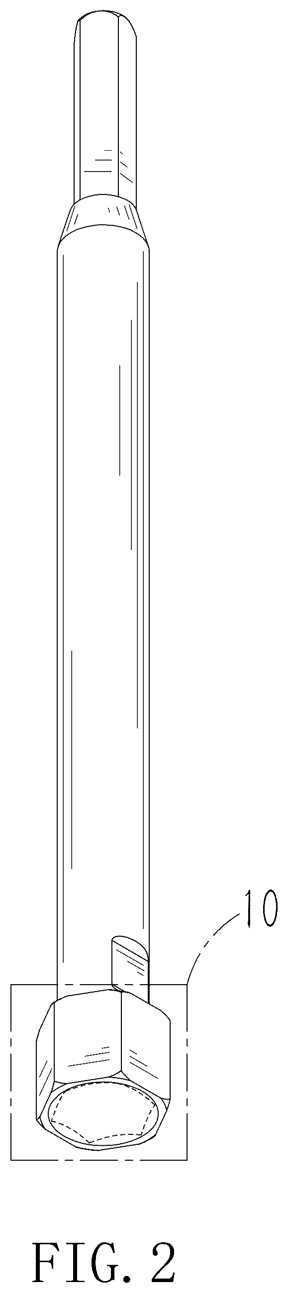 Patent USD1076629 Figure 2 – Tire release bar
