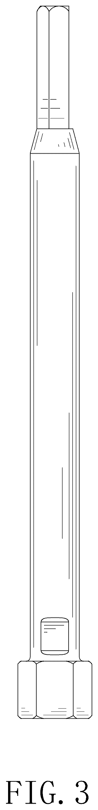 Patent USD1076629 Figure 3 – Tire release bar