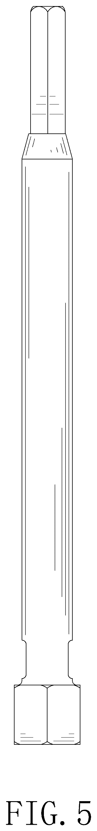 Patent USD1076629 Figure 5 – Tire release bar