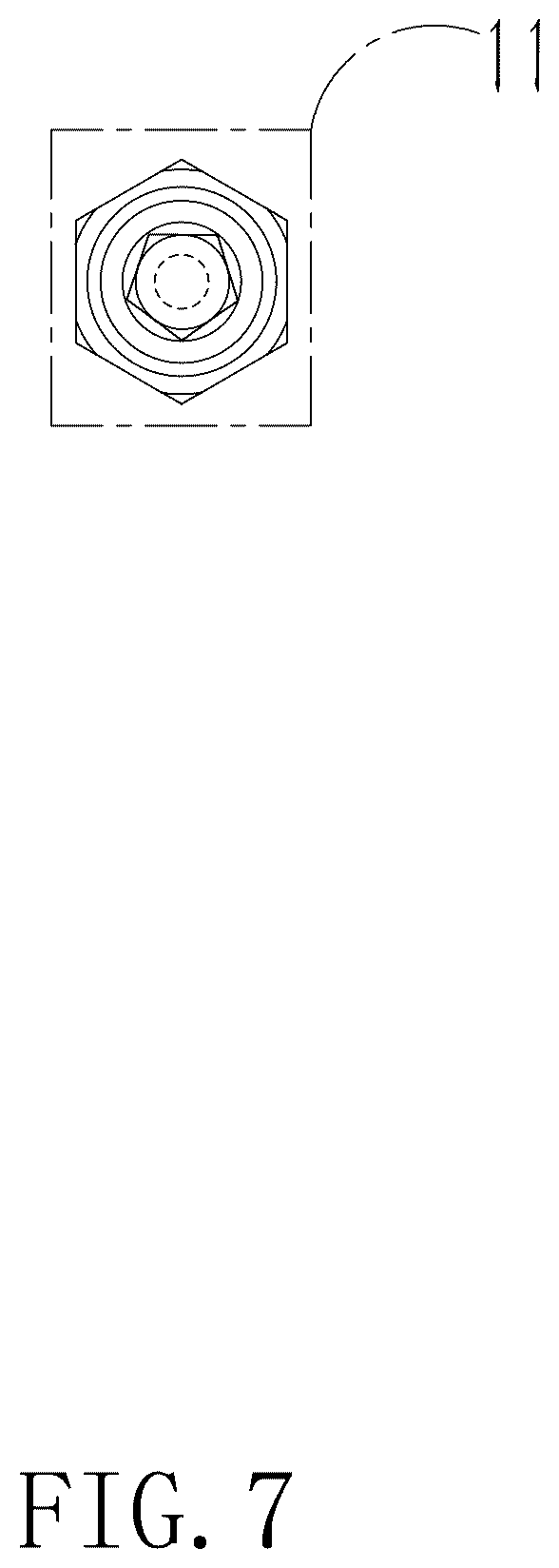 Patent USD1076629 Figure 7 – Tire release bar