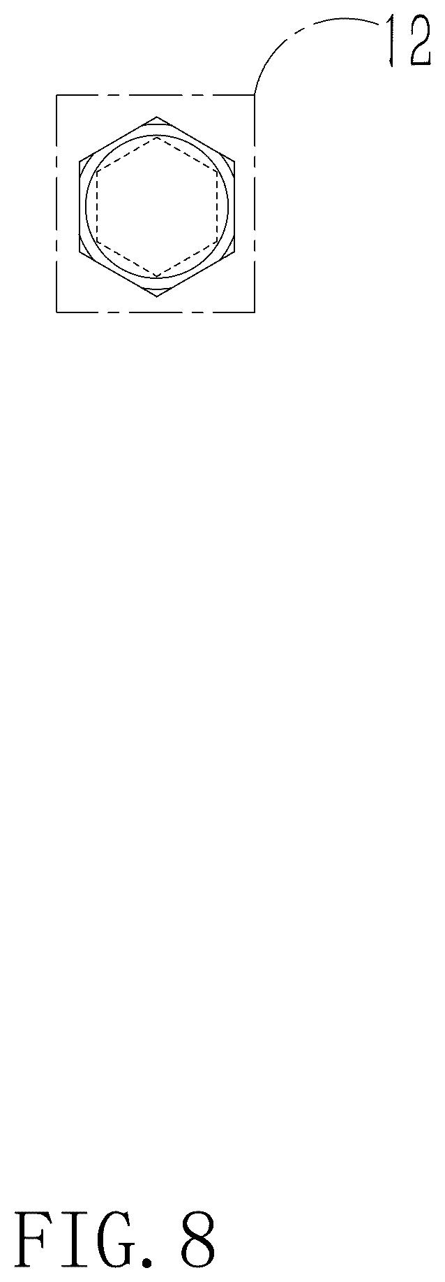 Patent USD1076629 Figure 8 – Tire release bar
