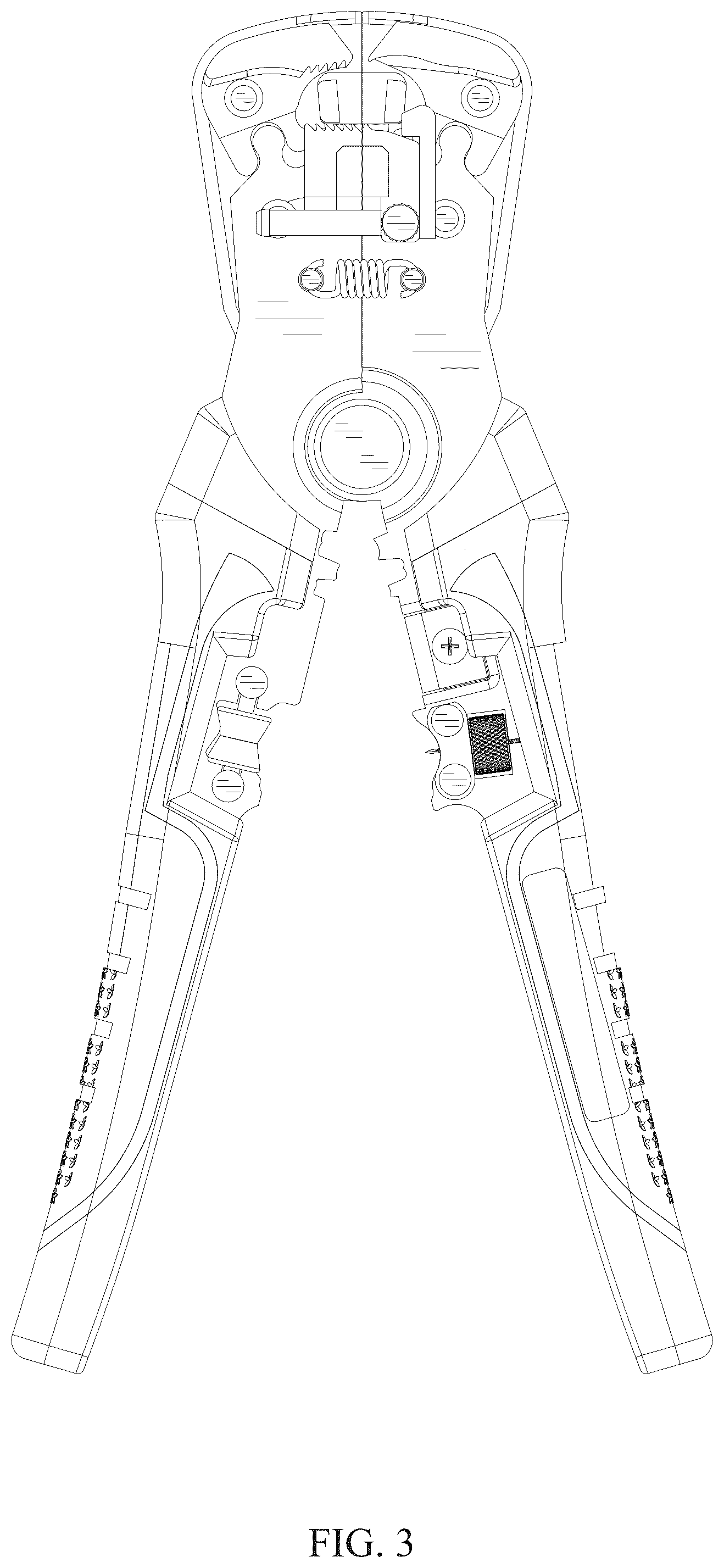 Patent USD1076631 Figure 3 – Wire stripper
