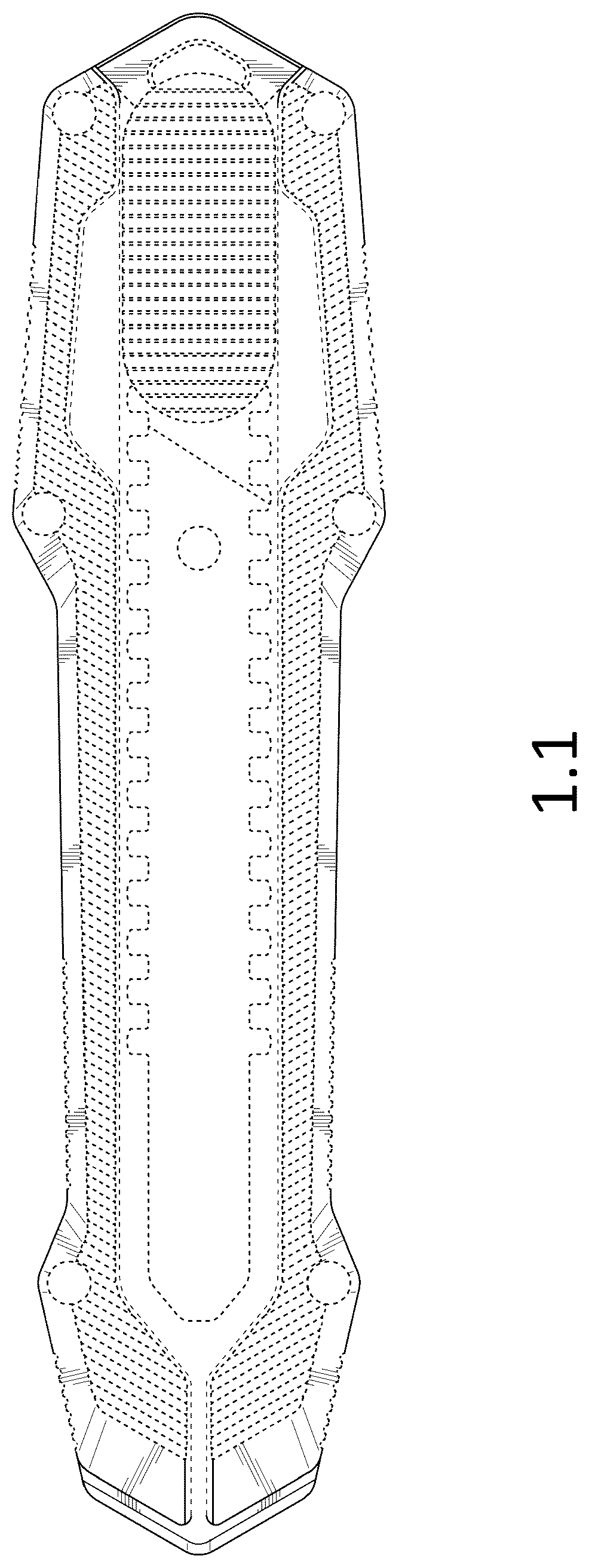 Patent USD1076639 Figure 1 – Utility knife