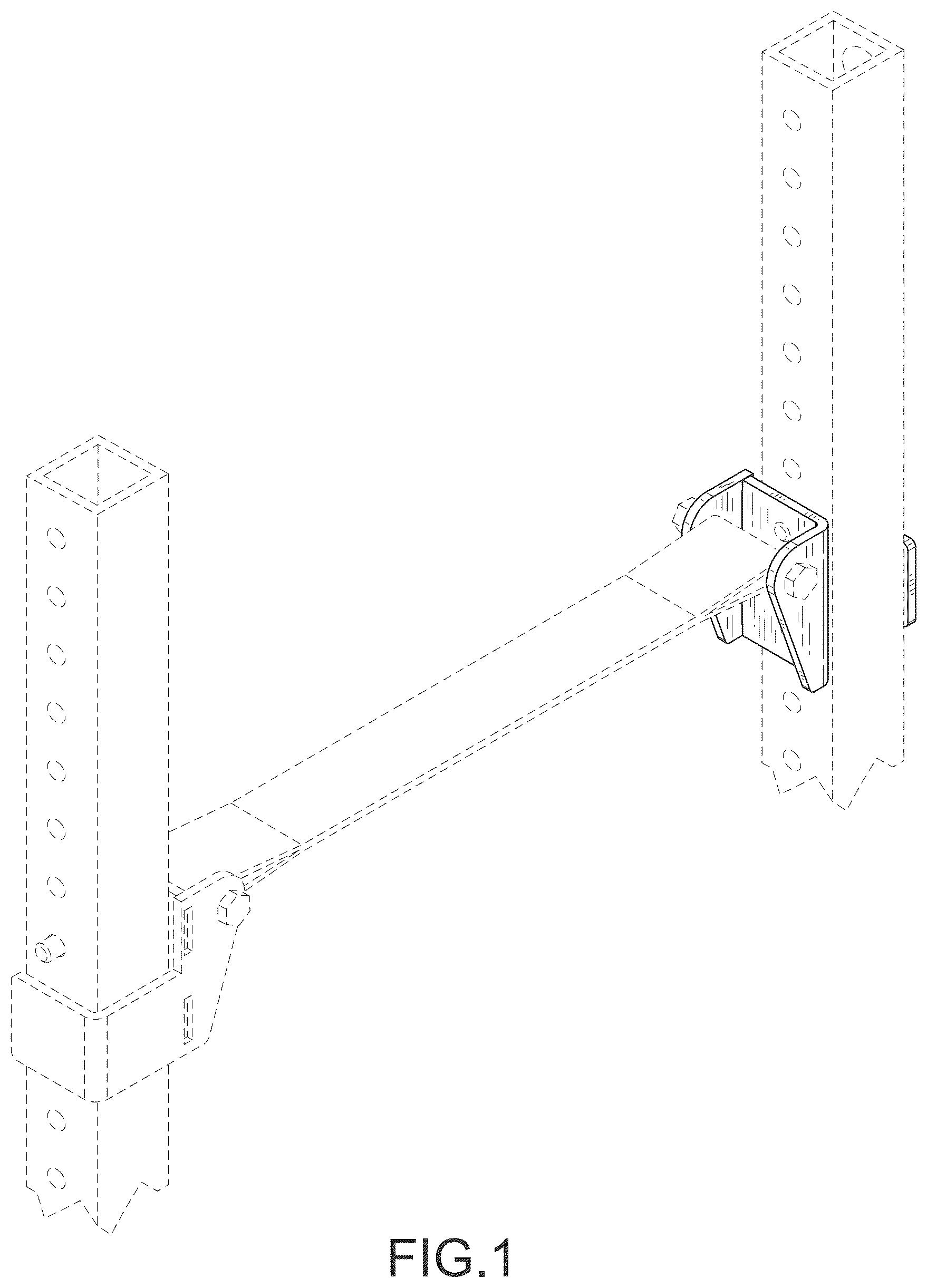 Patent USD1076644 Figure 1 – Strap hanger