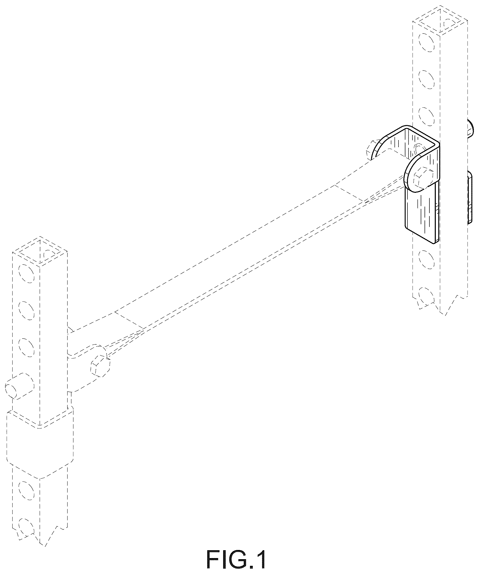 Patent USD1076648 — Strap hanger — Figure 1