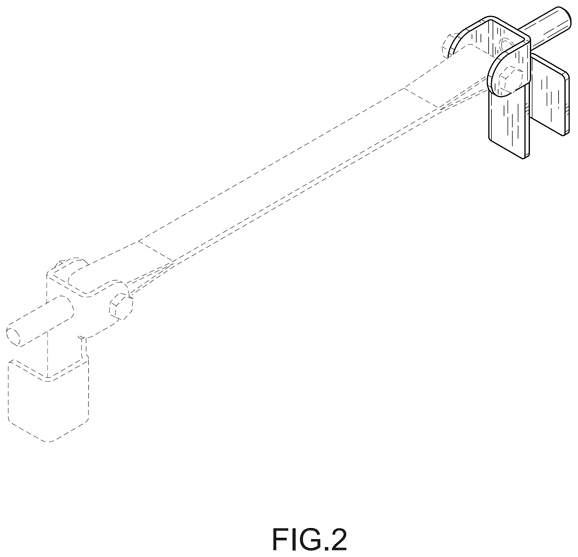 Patent USD1076648 Figure 2 – Strap hanger
