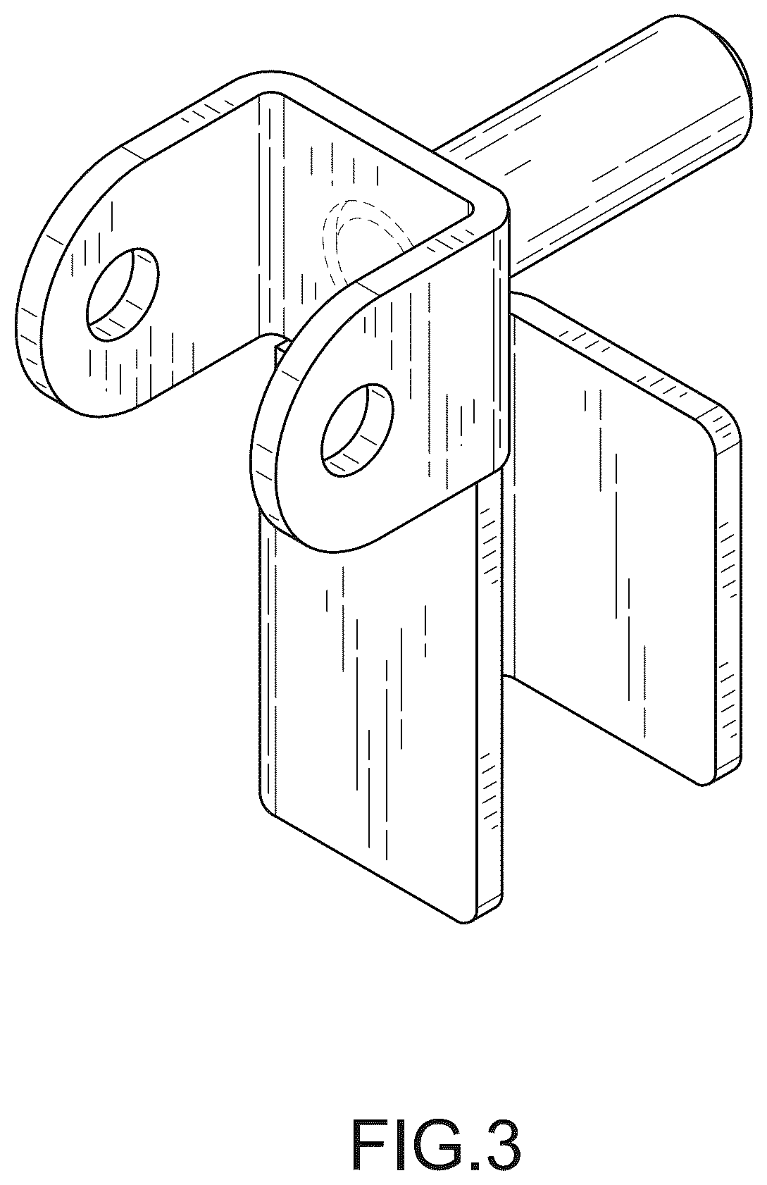Patent USD1076648 Figure 3 – Strap hanger