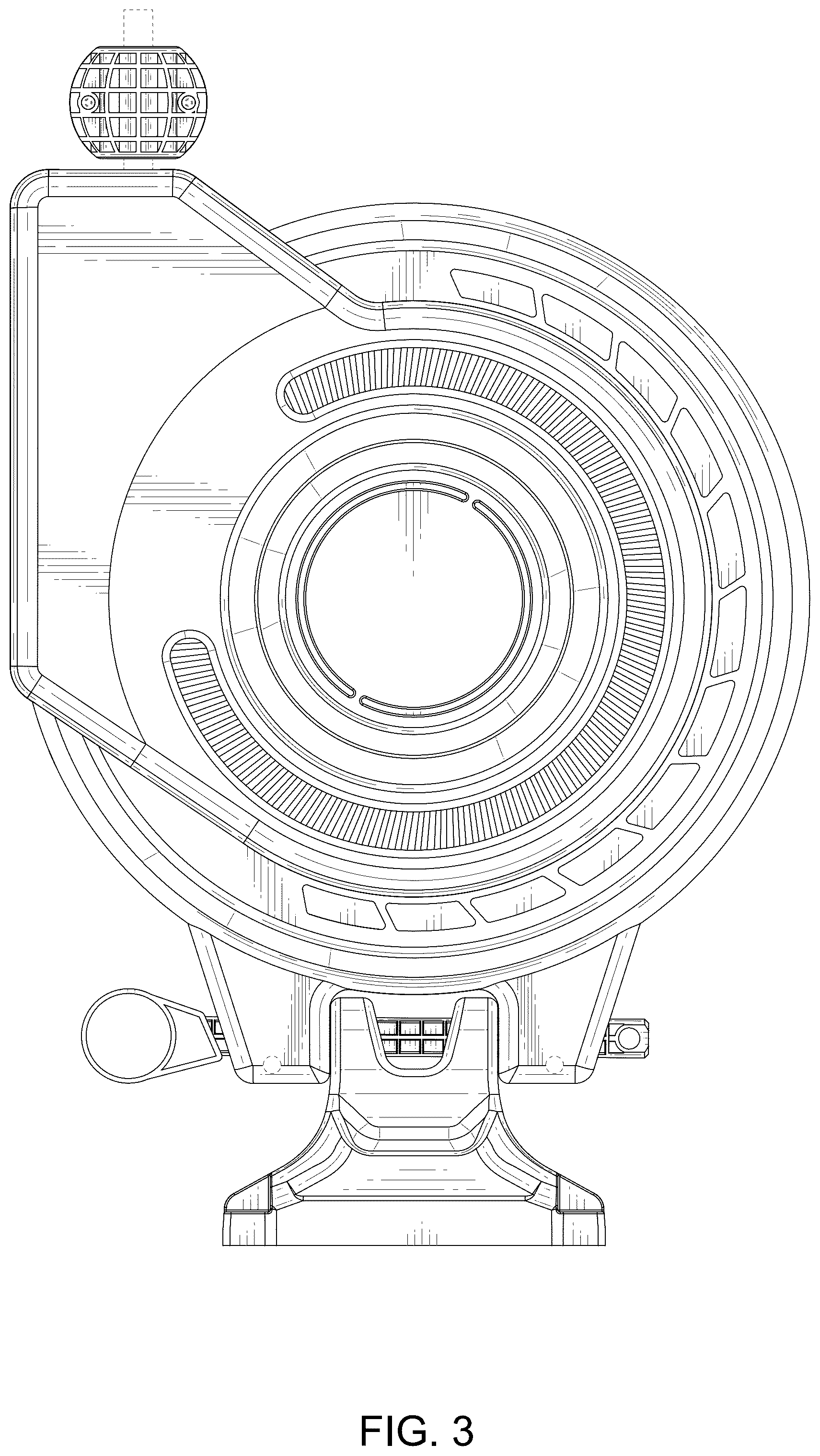Patent USD1076649 Figure 3 – Hose reel
