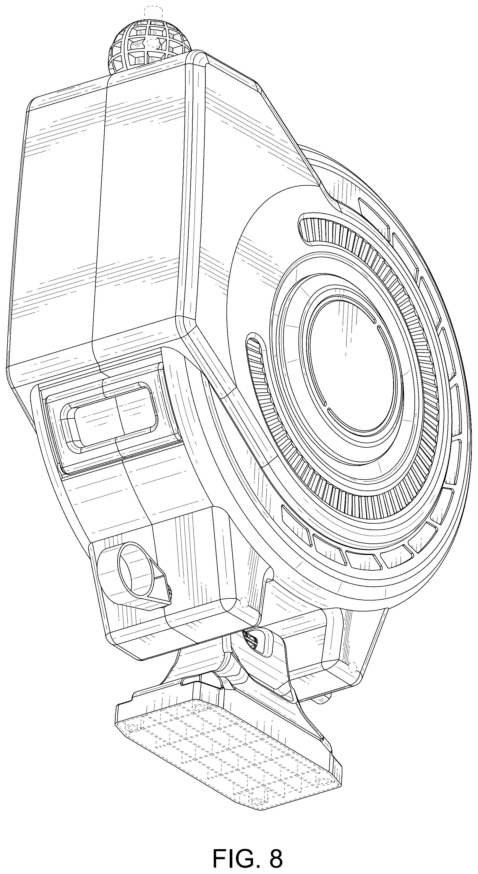 Patent USD1076649 Figure 8 – Hose reel