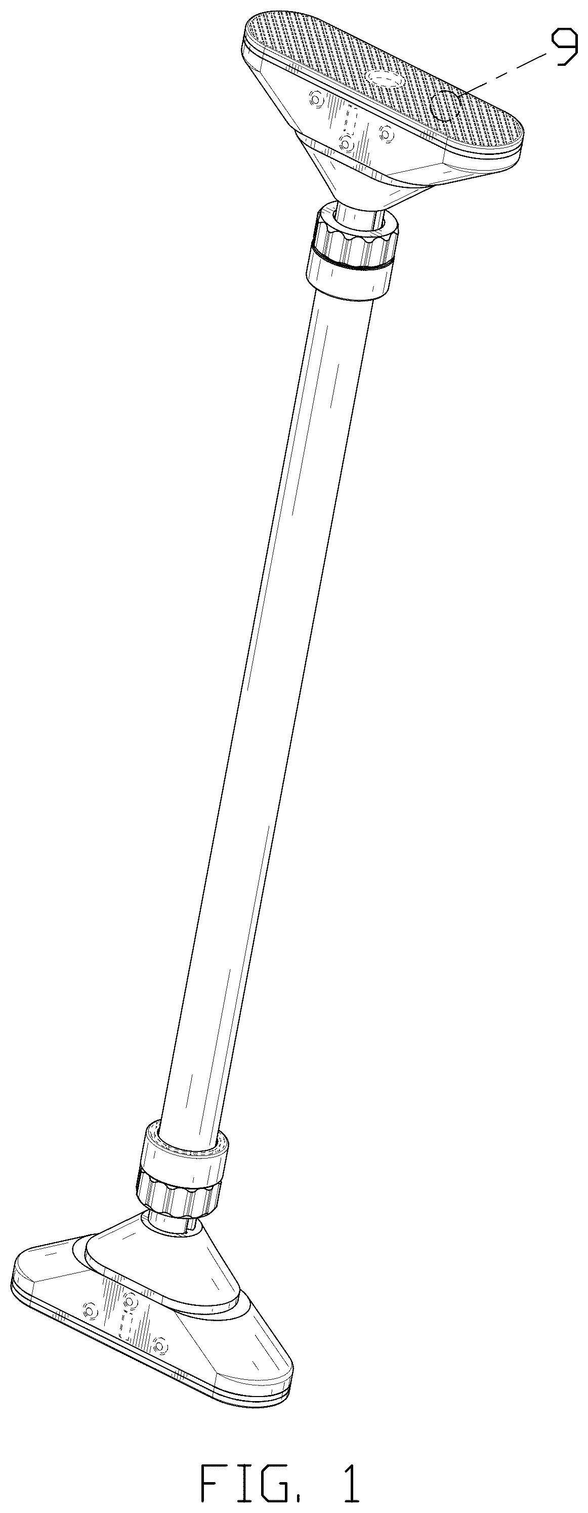 Patent USD1076653 Figure 1 – Bar for door