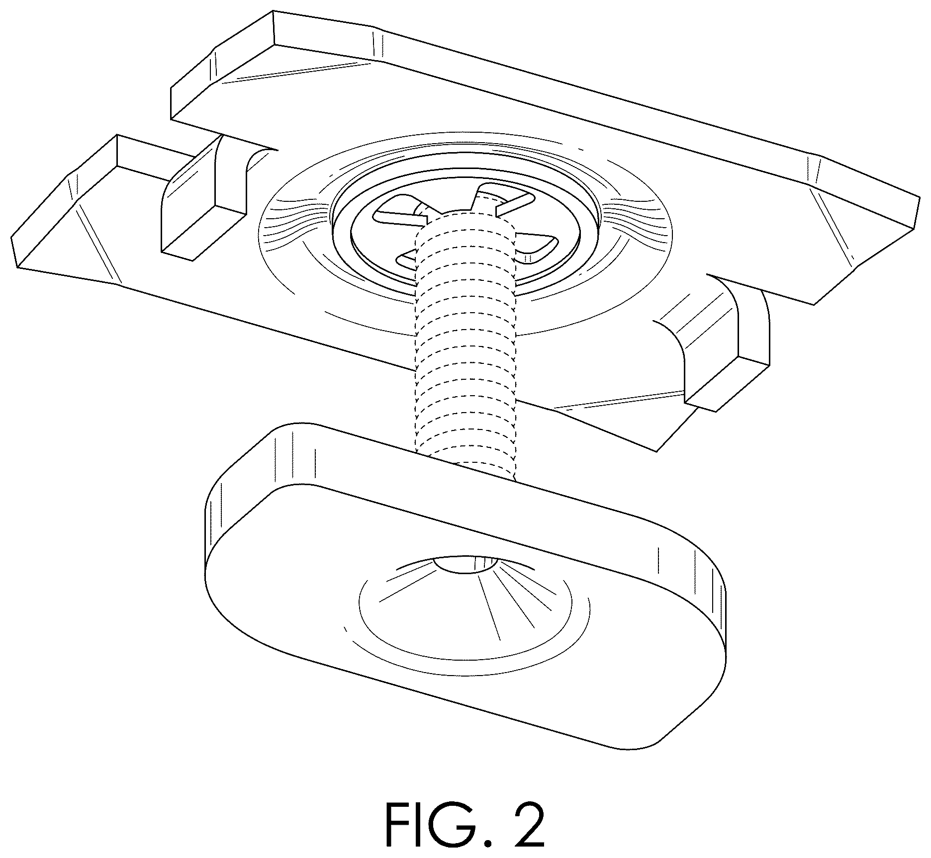 Patent USD1076655 Figure 2 – Hardware fastener