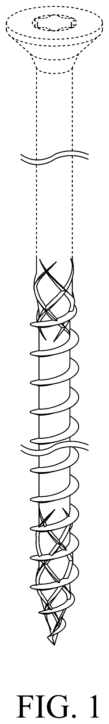 Patent USD1076657 Figure 1 – Screw