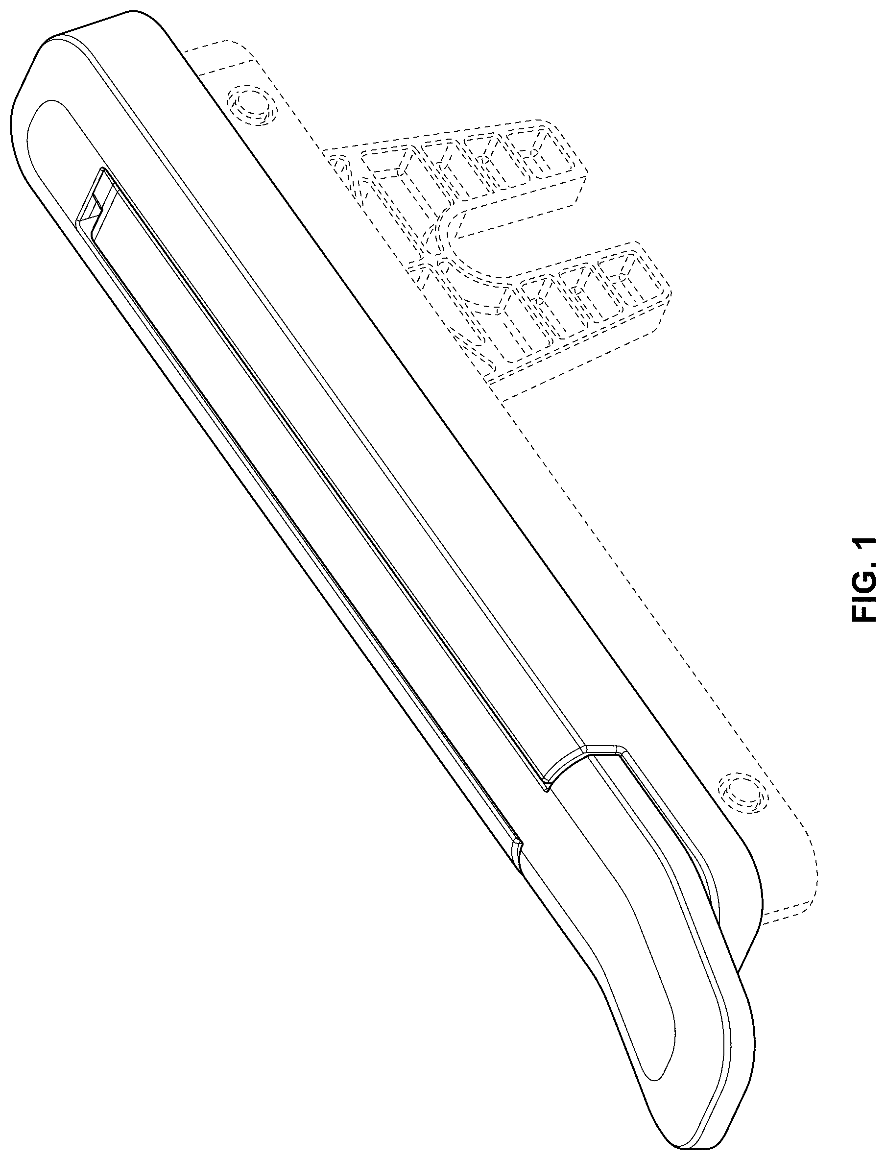 Patent USD1076662 Figure 1 – Window lock lever
