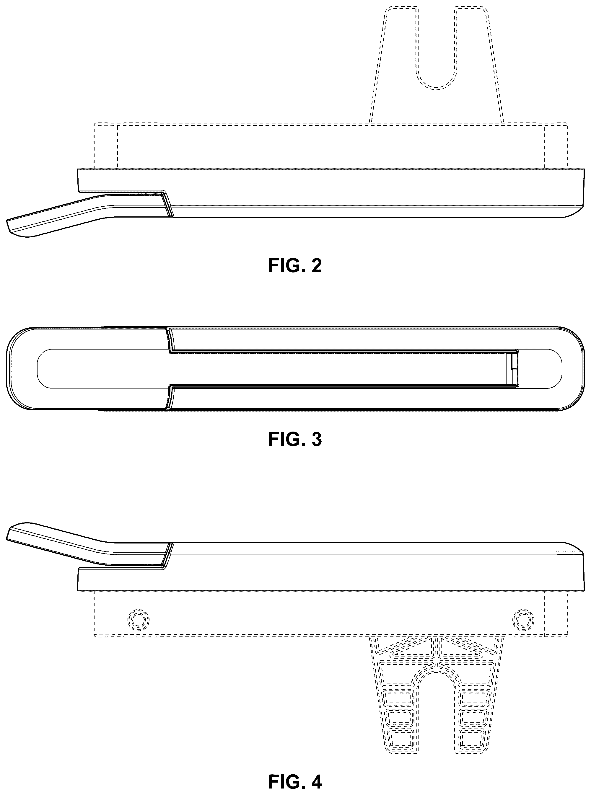Patent USD1076662 Figure 2 – Window lock lever